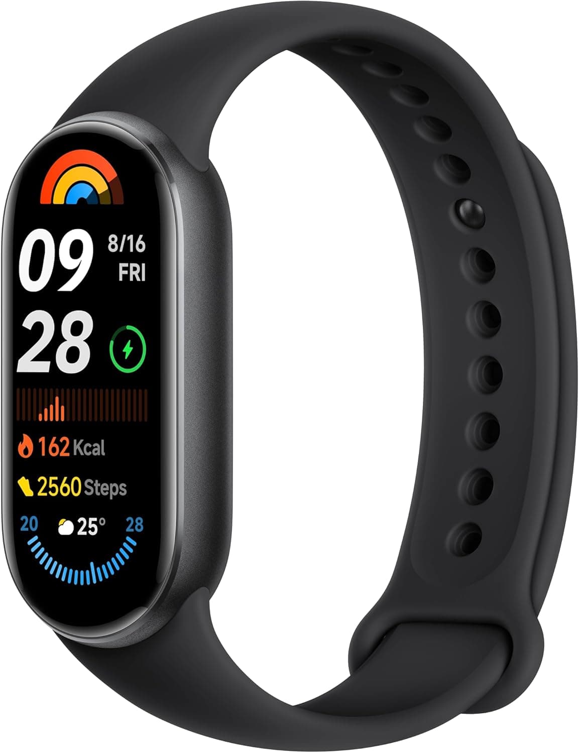 Xiaomi Smart Band 9 Global Version (2024) 1.62" Amoled Display | 233 mAh Battery | up to 21 Days of Battery Life | Over 150 Workout Modes | BT 5.4 | 50M Water Resistant - Black