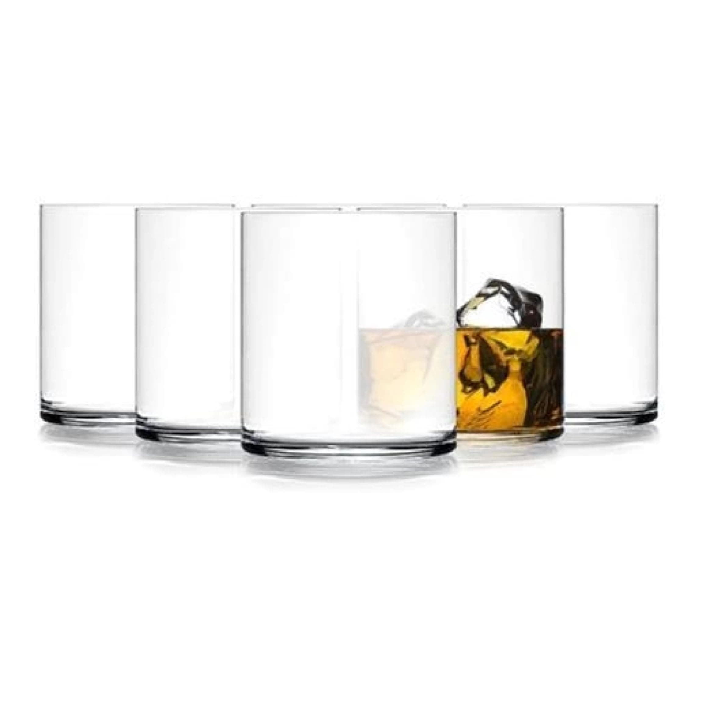 Luigi Bormioli Top Class 12.25 oz Double Old Fashioned Glasses - Set of 6 Elegant Italian-Made Drinkware with Simple Lines Durable Glassware for Whiskey Cocktails, Water, Juice - Great for Gifting