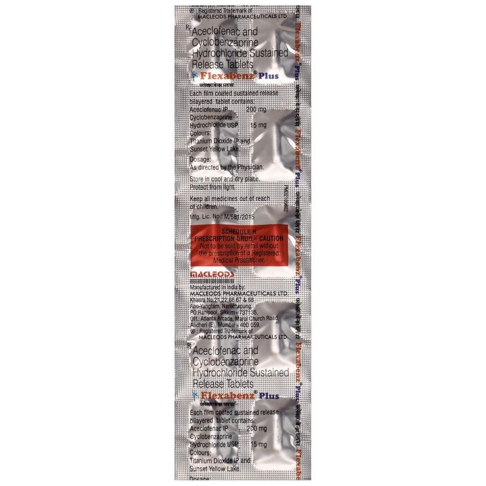 Flexabenz Plus - Strip of 10 Tablets