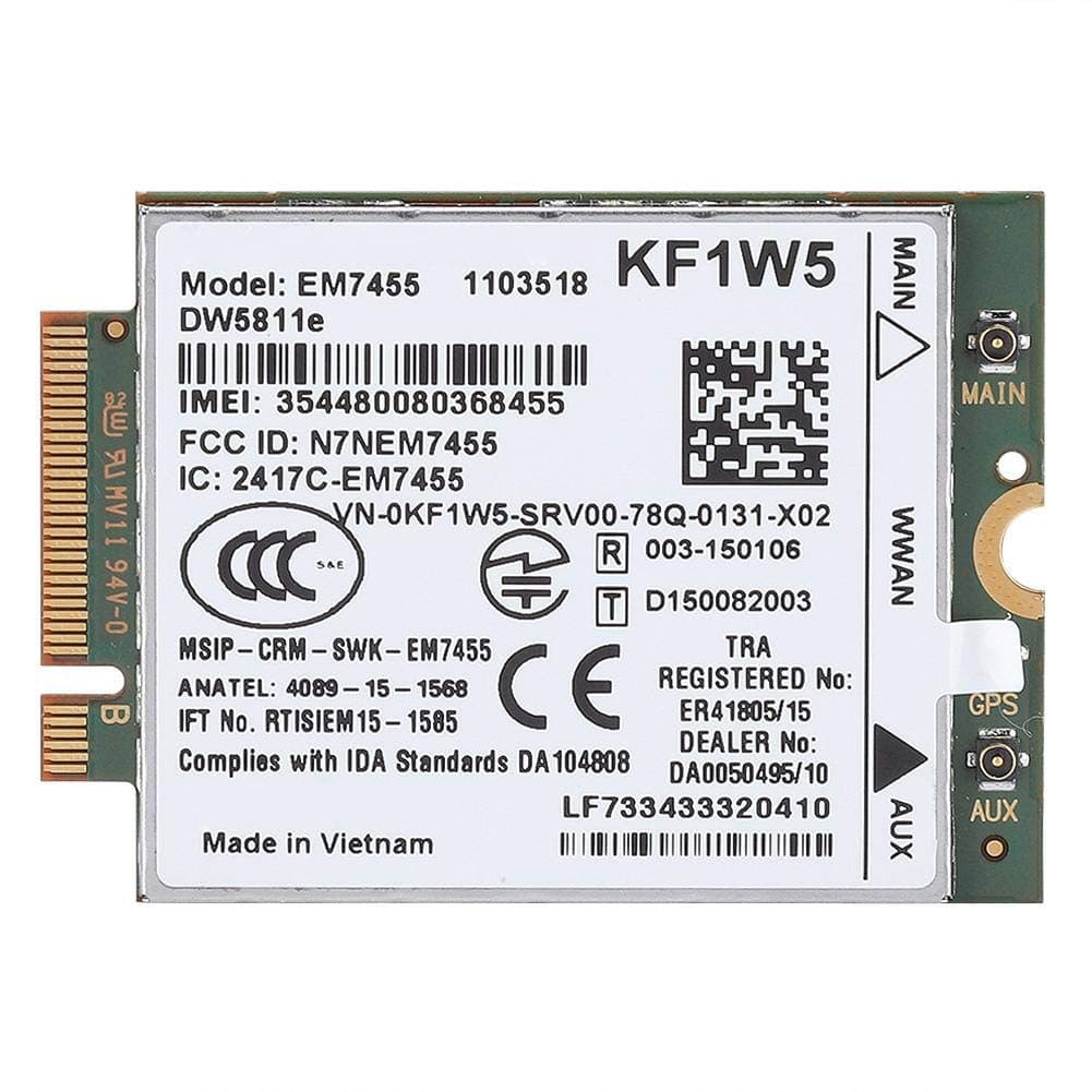 Replacement 4G Module Card for Dell DW5811e for QualcommEM7455 4G WWAN Card LTE NGFF Card Module Wireless