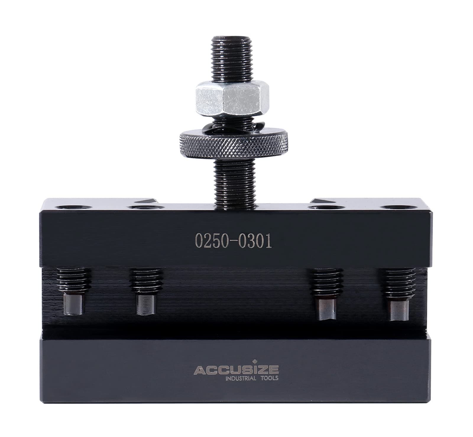 Accusize Industrial Tools Style CXA Turning and Facing Quick Change Tool Post Holder, for 3/4'' Tools, Style No 1, 0250-0301