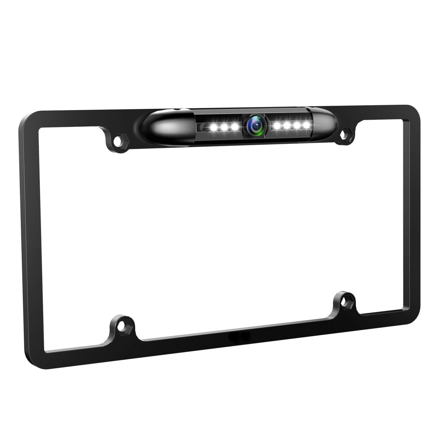 GLK License Plate Backup Camera HD Front Rear View Reverse Camera for Car with 7 LED Night Vision 170 Degree Viewing Angle, Waterproof