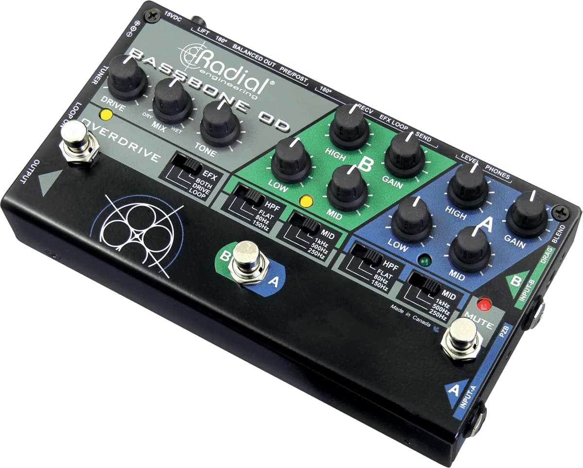 Bassbone OD Guitar Effects Switcher - Black