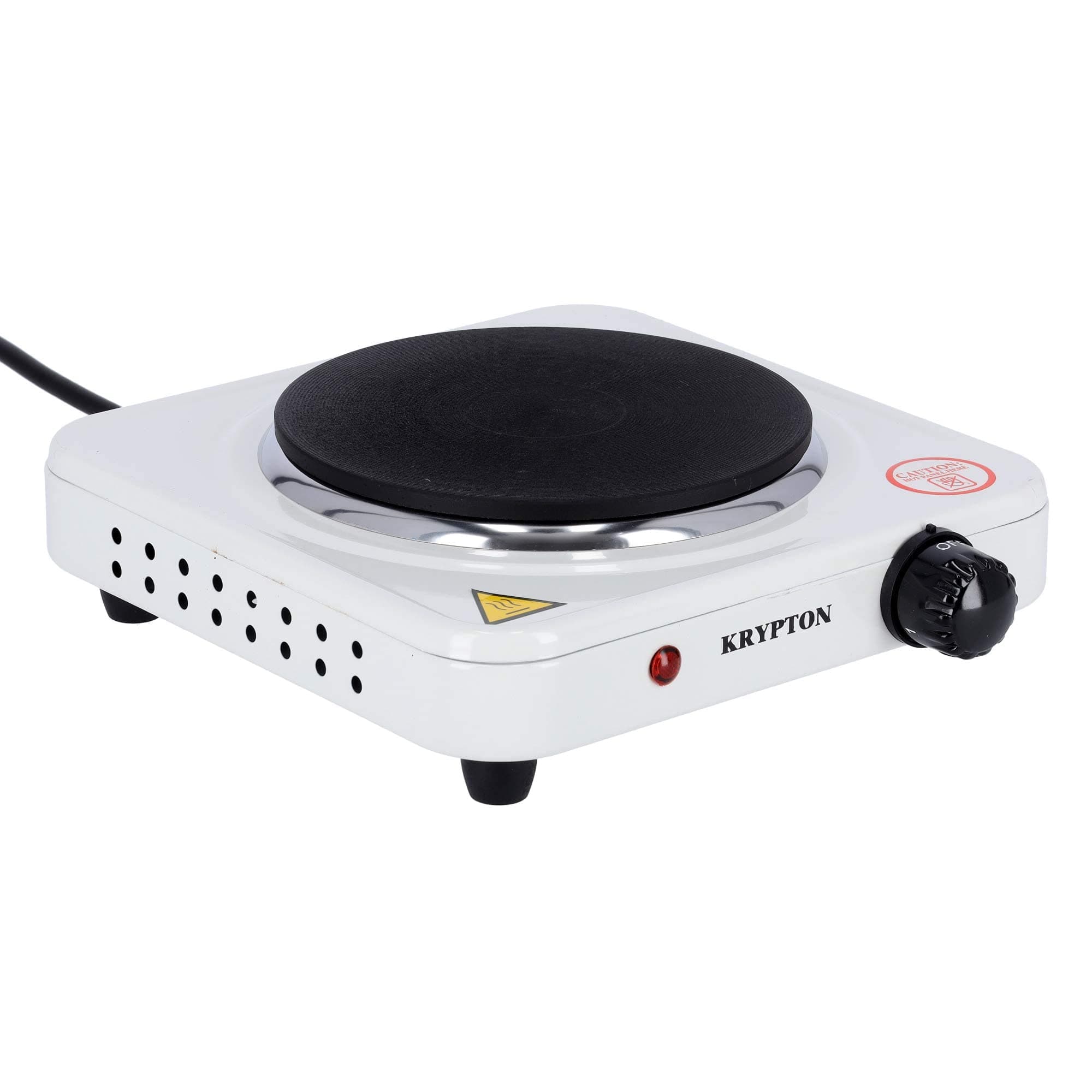 Single Solid Hot Plate, 1000W, White