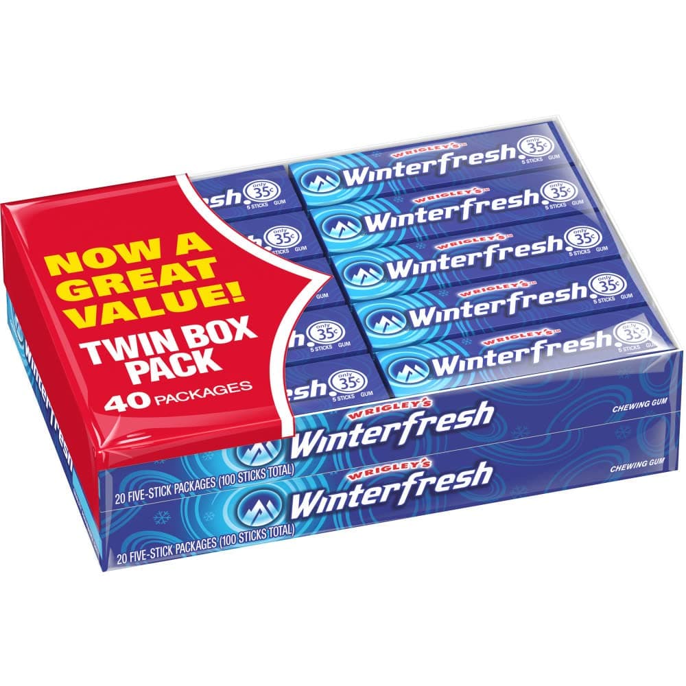 Wrigley'S Chewing Gum, 5 Piece Pack (Pack Of 40)