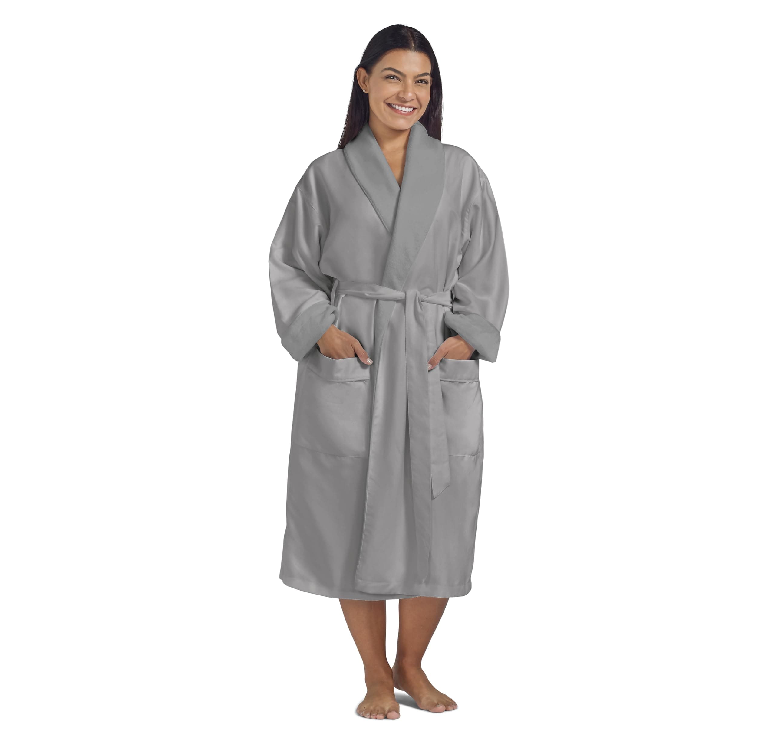 Women's Microfiber Robe by BOCA - Luxury Hotel Bathrobe, Long Spa Robes for Women - Generous Sizing