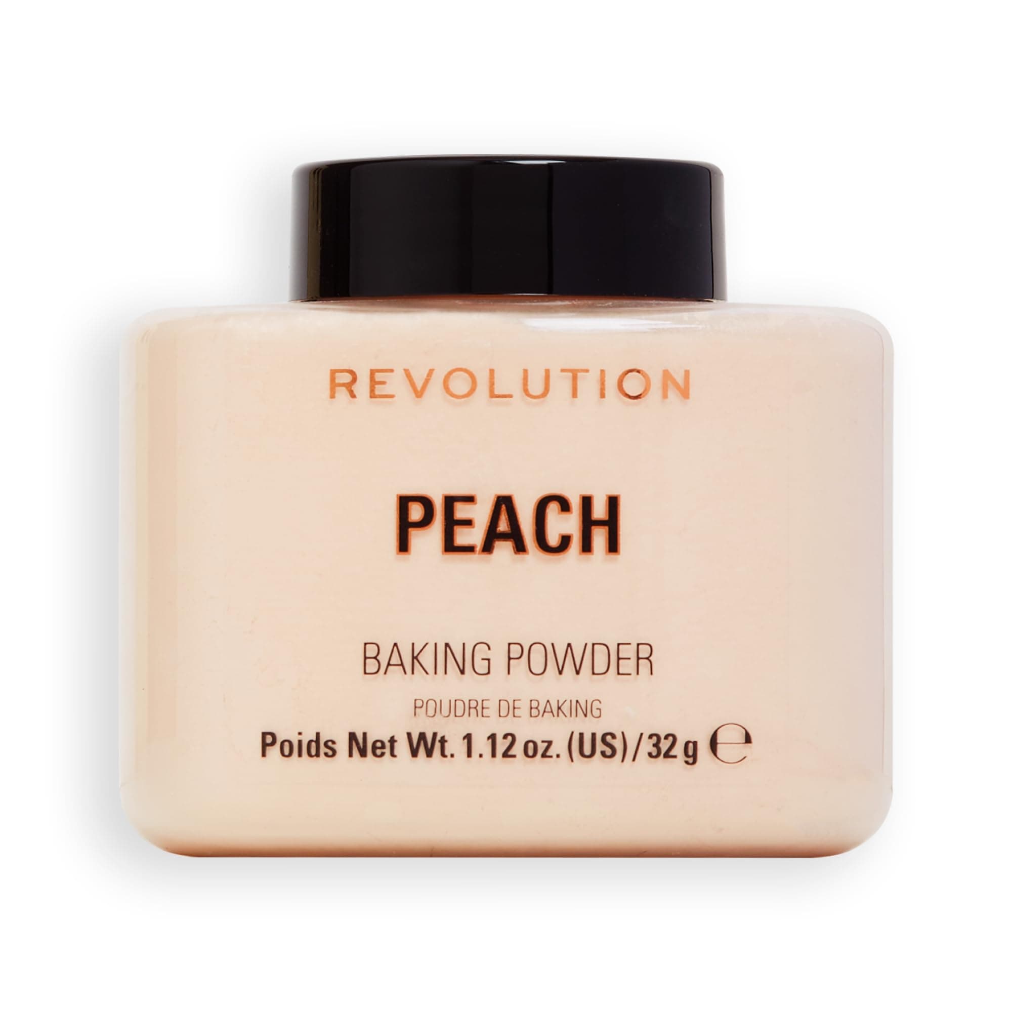 Loose Baking Powder, Makeup Setting Powder, Long-Lasting Coverage, Mattifies & Reduces Shine, Peach, 1.12 oz