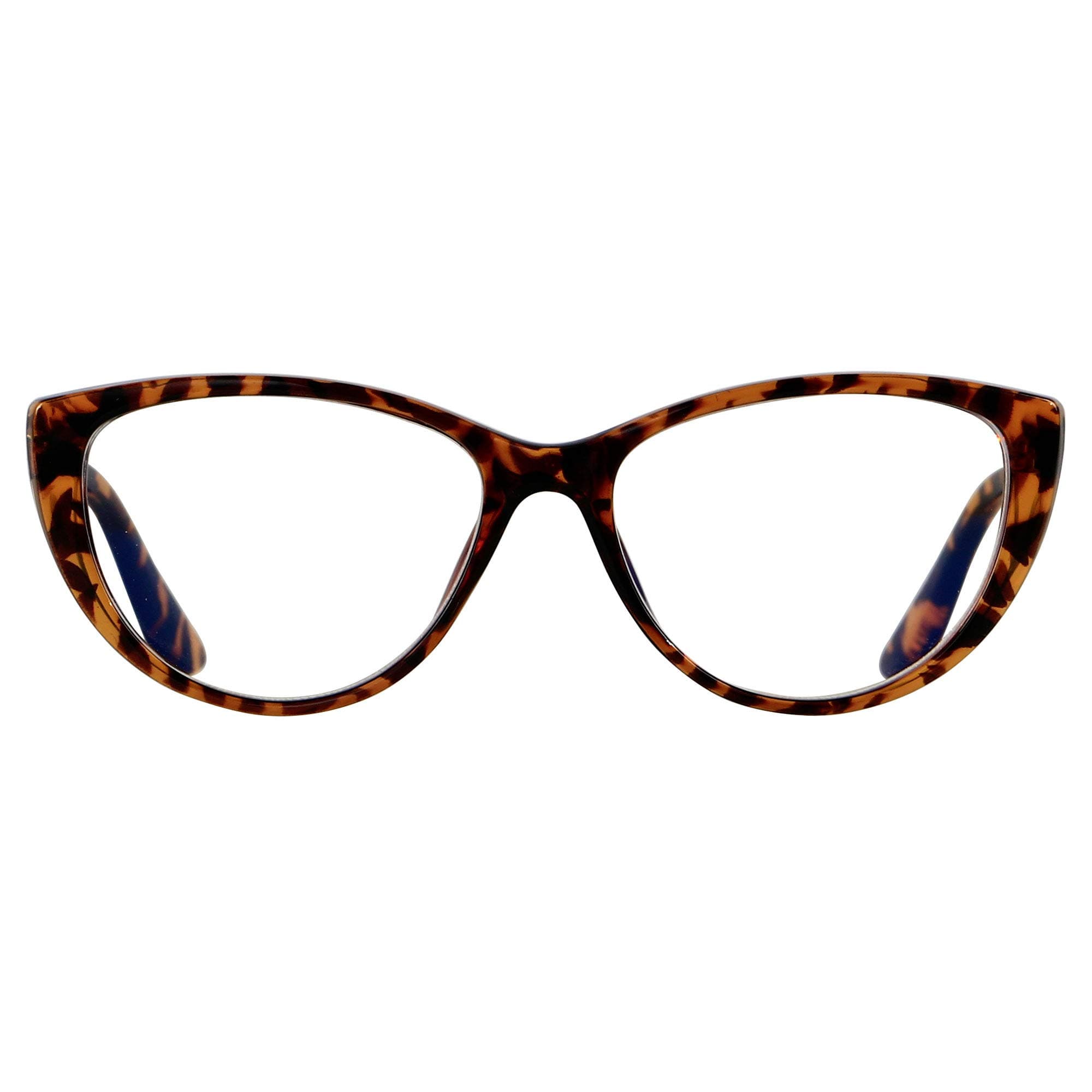 Blue Light Blocking Glasses Women Bluelight Blocker Computer Cateye Clear Cat Eye Eyeglasses Frame ANDWOOD AR003, Cateye Tortoise | Anti-blue Light Lens, M