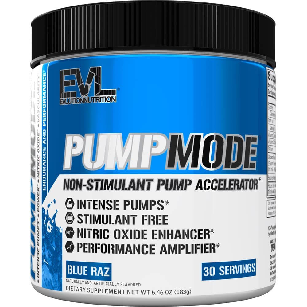 Nutrition Pump Mode Nitric Oxide Booster - 30 Serving (Blue Raz)