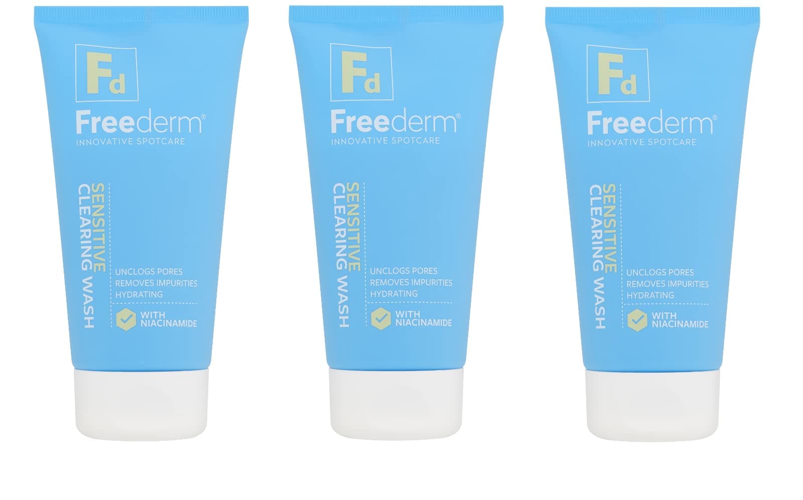 3 x Freederm Sensitive Facial Wash 150ml
