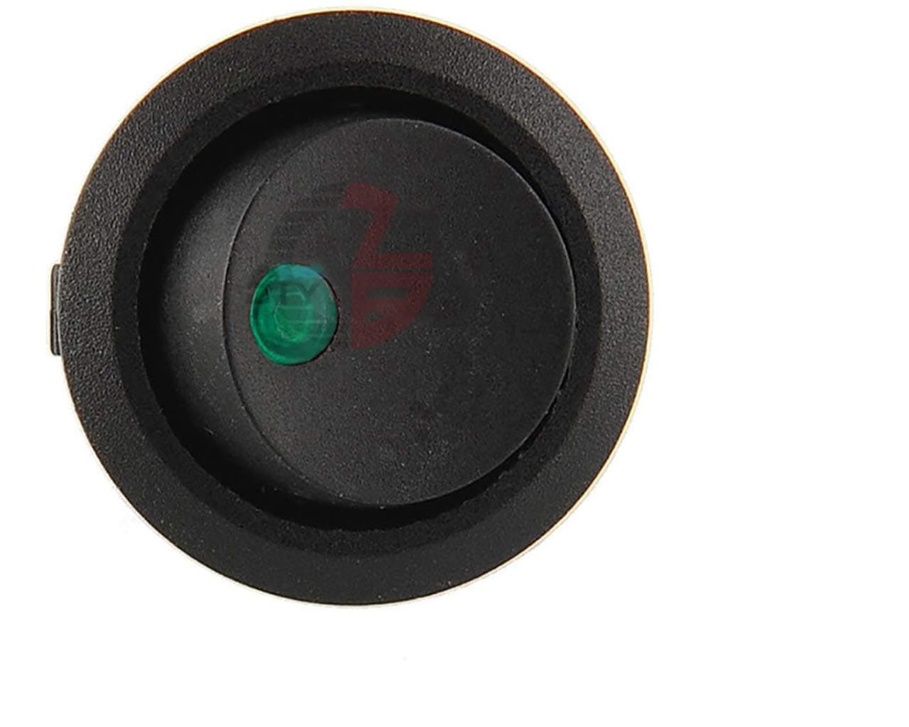 12V Auto Angel Eye Dot Light 2.4 cm Car Auto Boat Round Rocker on/Off SPST Toggle Rocker Switch (Green)