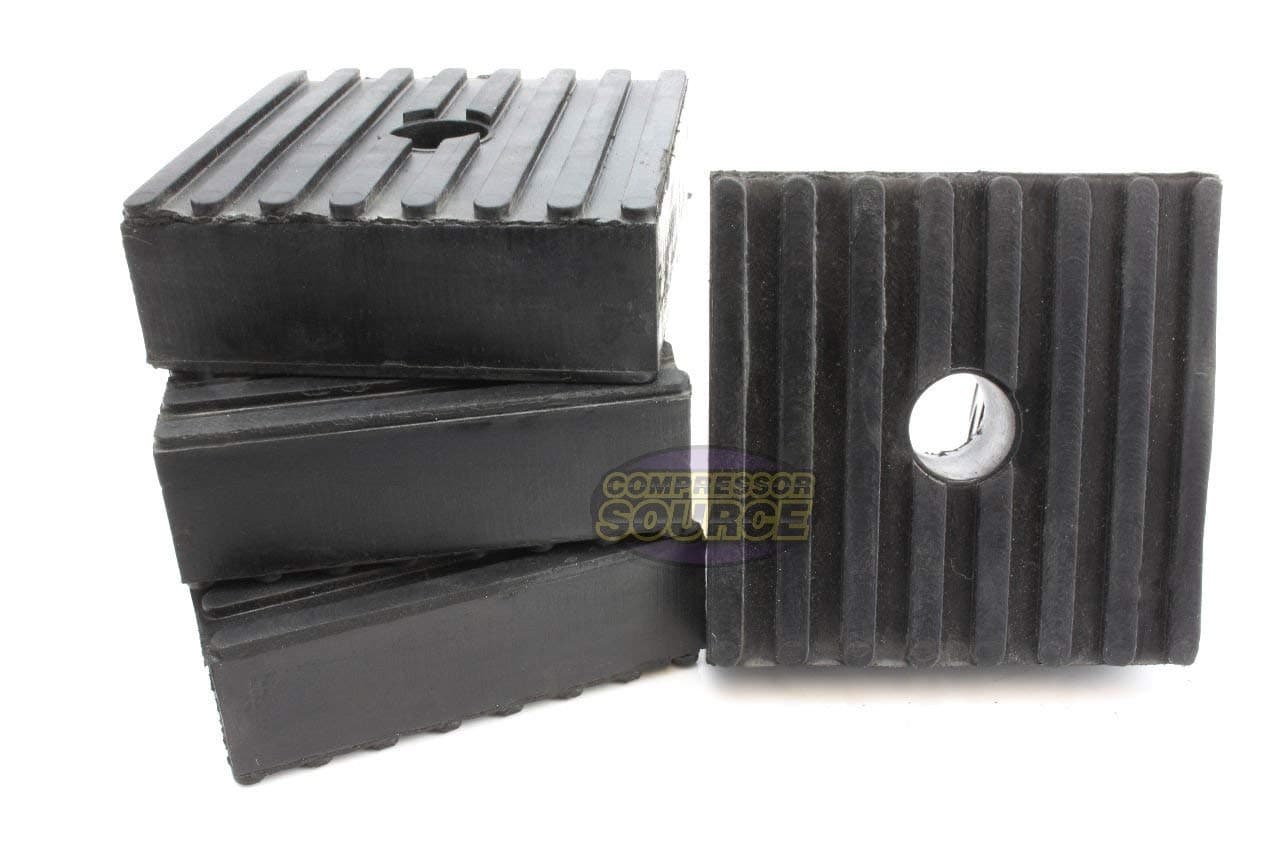 4 Medium Anti Vibration Isolation Pads Air Compressor Heavy Equipment 3x3x1