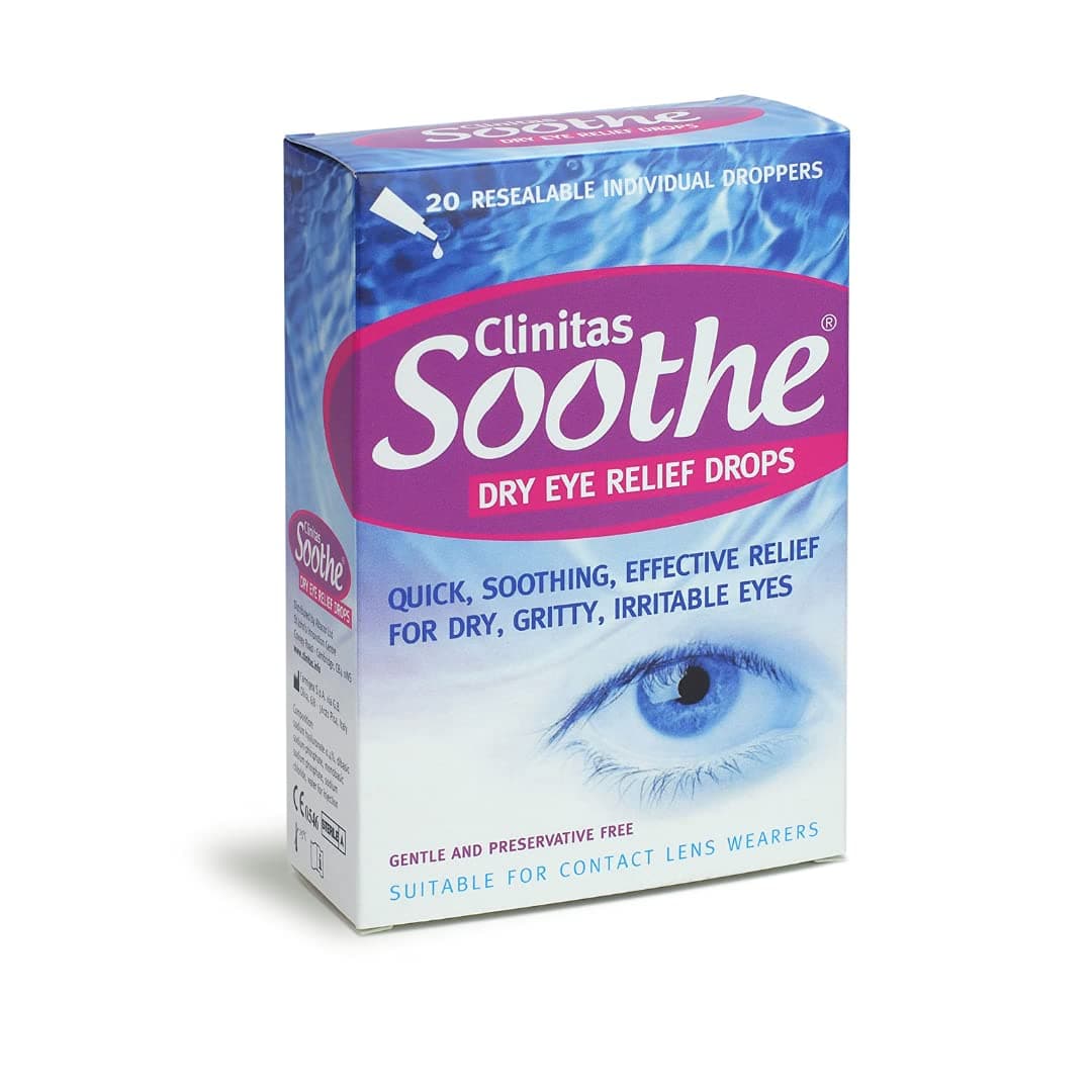 Clinitas Soothe Lubricant Eye Drops, 20 x 0.5 ml