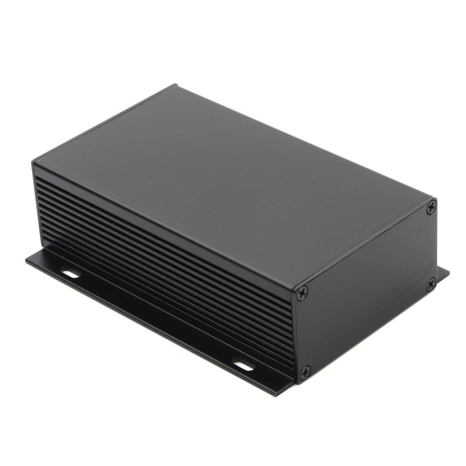 JIUWU Aluminum Enclosure Electronic Project Box Case Sand Blast with 4 Fixed Hole for Audio Amplifier, DIY, Power Supply, Signal Amplifier, 97x40.5x130mm (WxHxL)