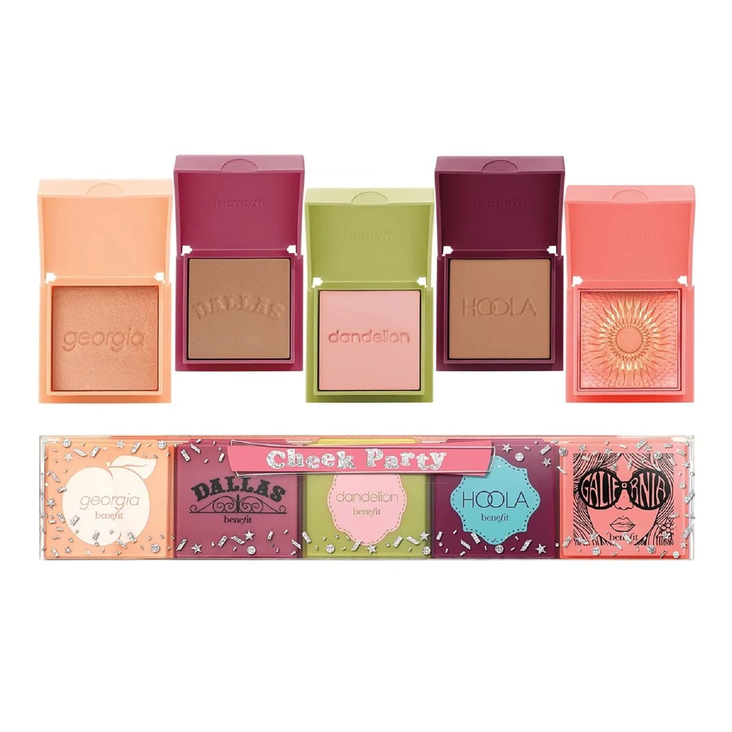 BENEFIT Cheek Party Set MINI blush & bronzer set (worth £72+) includes the Hoola bronzer