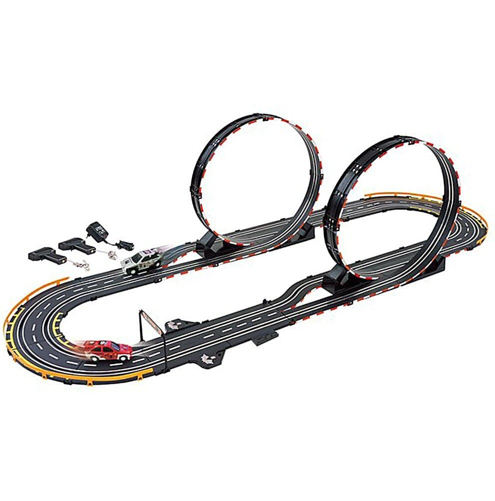 Golden Bright Parallel Looping Electric Power Road Racing Set