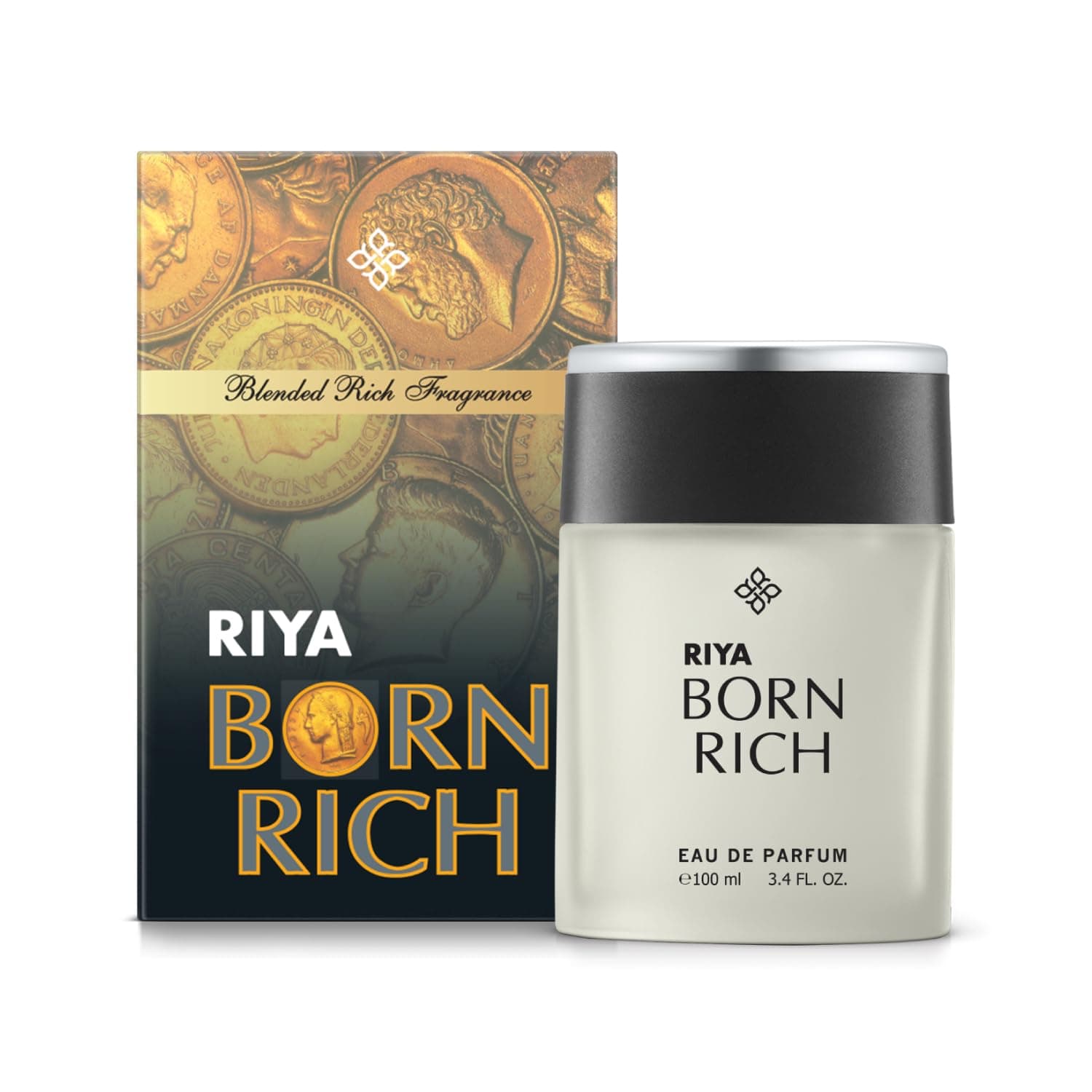- RIYA BORN RICH 100 ml Perfume | Eau De Parfum with Long Lasting Fragrance | Citrus Woody | Luxurious Vogue Scent