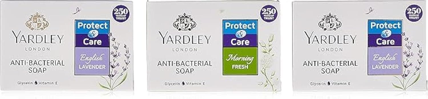 Yardley Soap Tri Pack Saver 2+1-100g | Assorted Fragrances, Gentle Cleansing