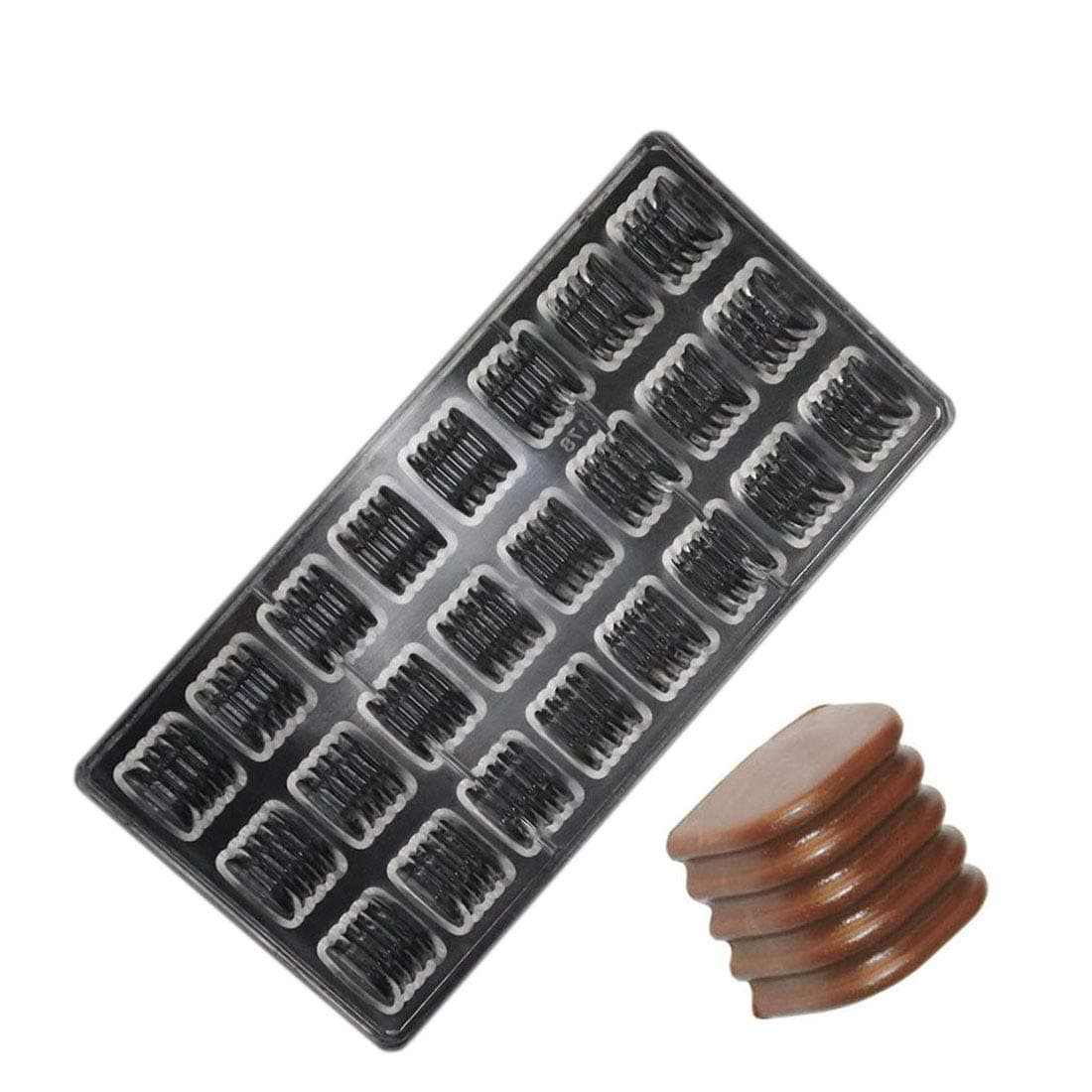 Polycarbonate Chocolate Mold DIY Handmade Chocolate Candy Mould Pastry Tools Bakeware Thread Cylinder (19352)