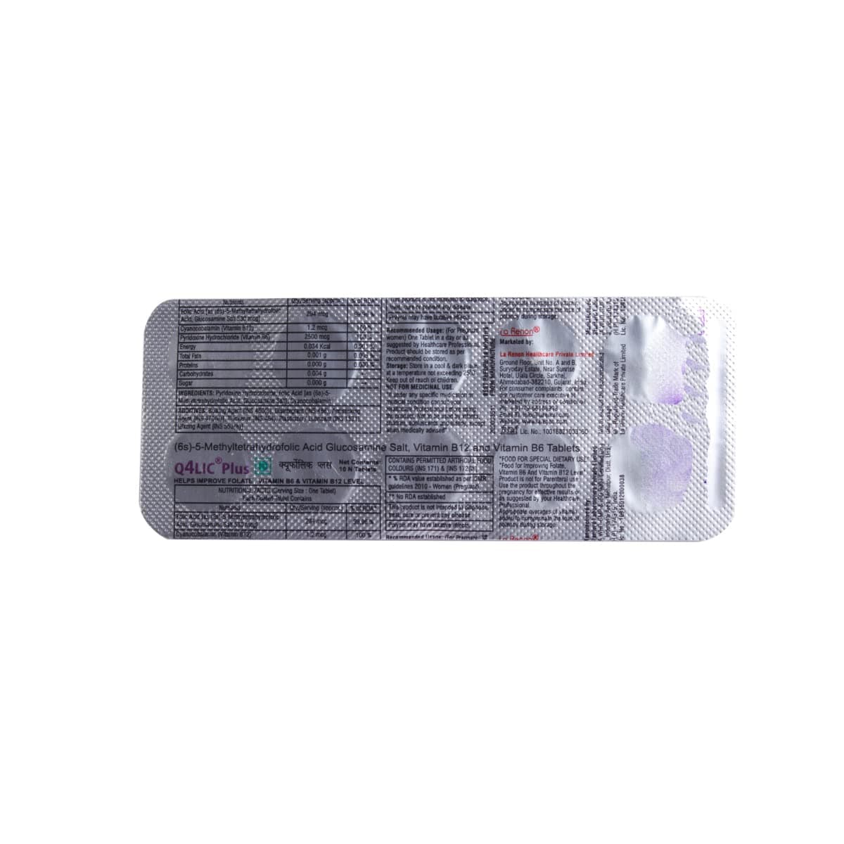 Q4LIC PLUS - Strip of 10 Tablets