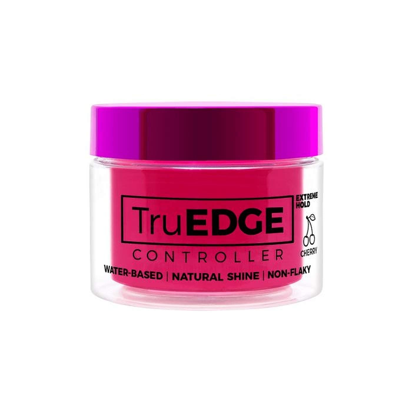 Tyche TruEDGE Controller Extreme Hold Water-Based Pomade - Ntaural Shine & Non-Flaky Scented Edge Control - Perfect for Hair-Braiding (Cherry)
