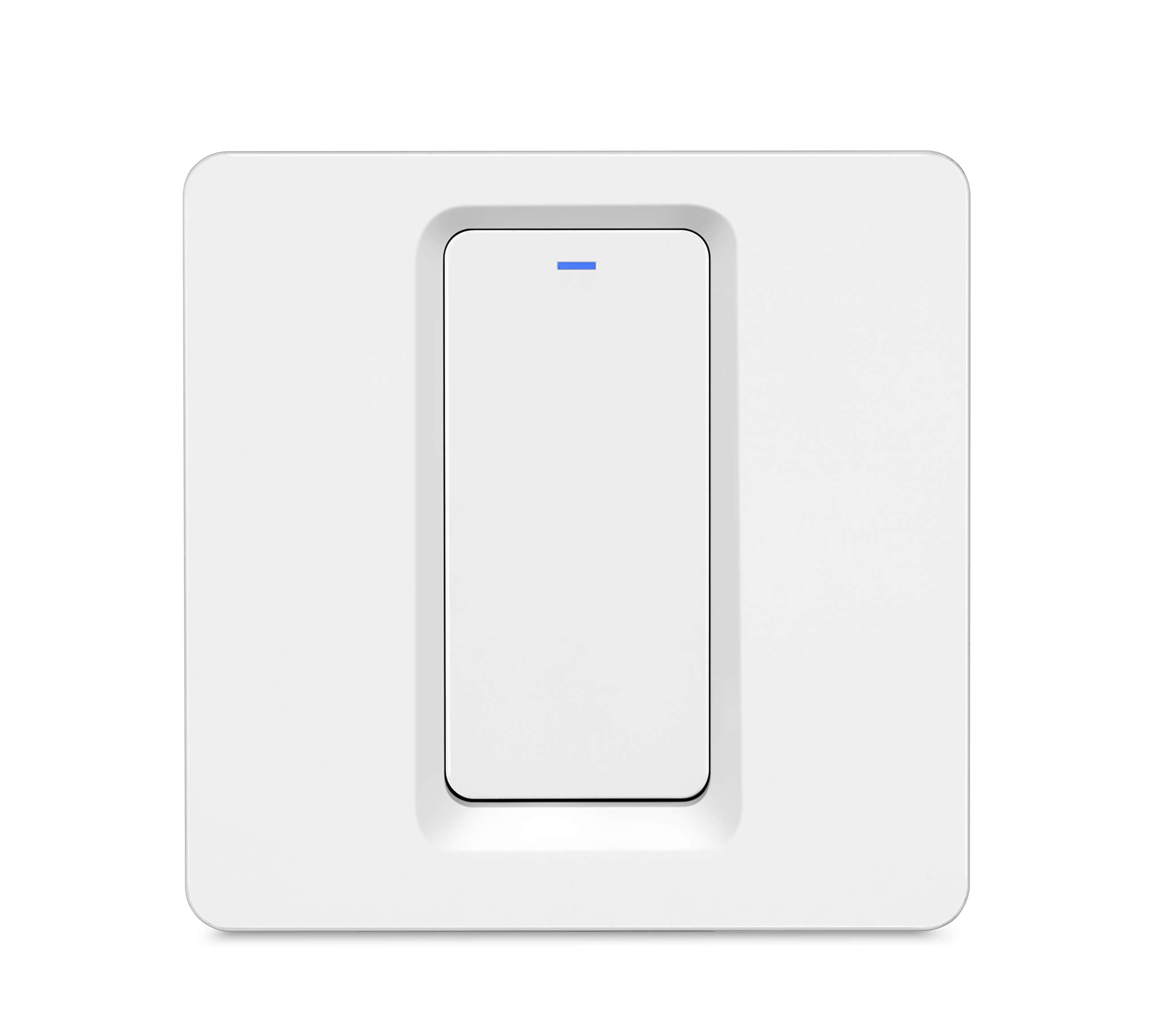 Winpossee WiFi Smart Light ZigBee Switch Push Button Smart Life/Tuya APP Remote Control Works with Alexa Google Home for Voice Control No need Neutral (1 Gang)