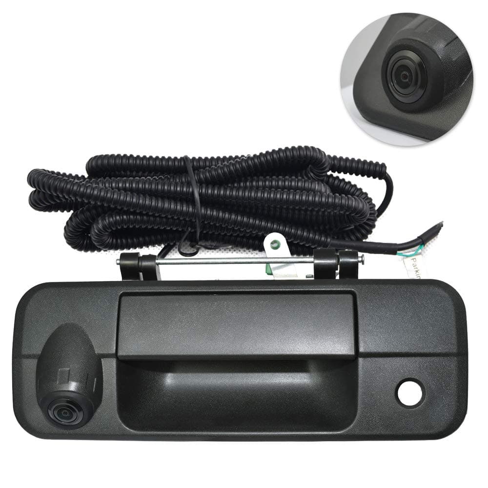 Tailgate Handle Rear View Camera Backup Tailgate Camera for Tundra(2007 2008 2009 2010 2011 2012 2013),Tailgate Door Handle Replacement Camera(Color: Black)