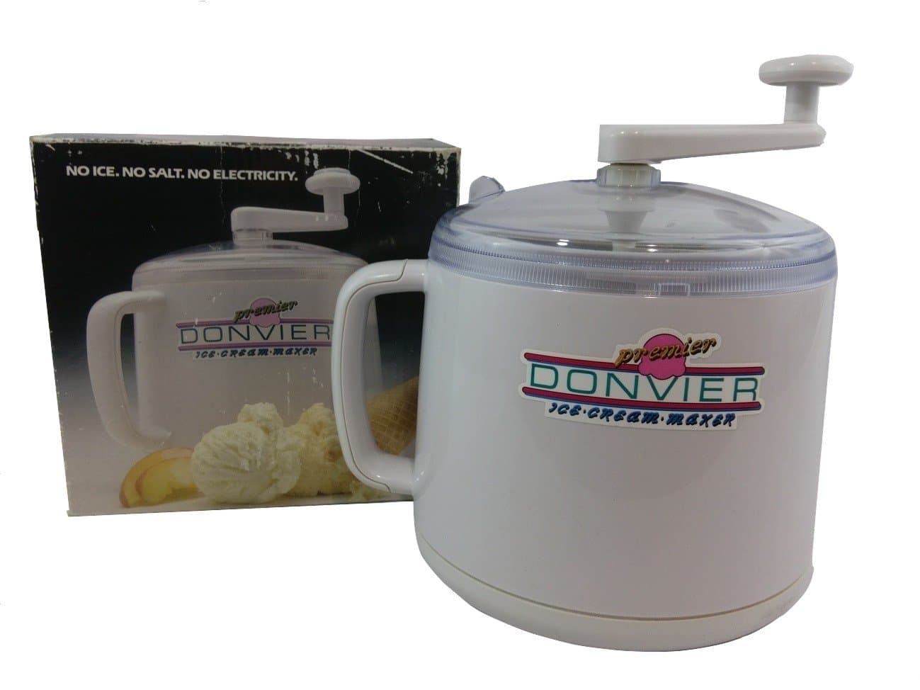 JiXun Donvier Premier Ice Cream Maker - 1 Quart (White)