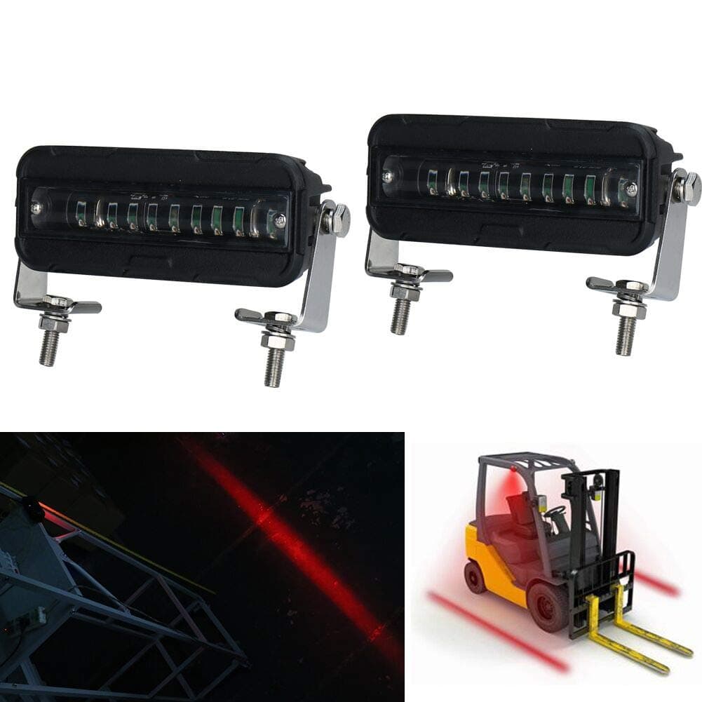 Forklift Safety Light LED Red Zone Warehouse Pedestrian Warning Light 12v-60v DC Truck Security Indicator Spotlight