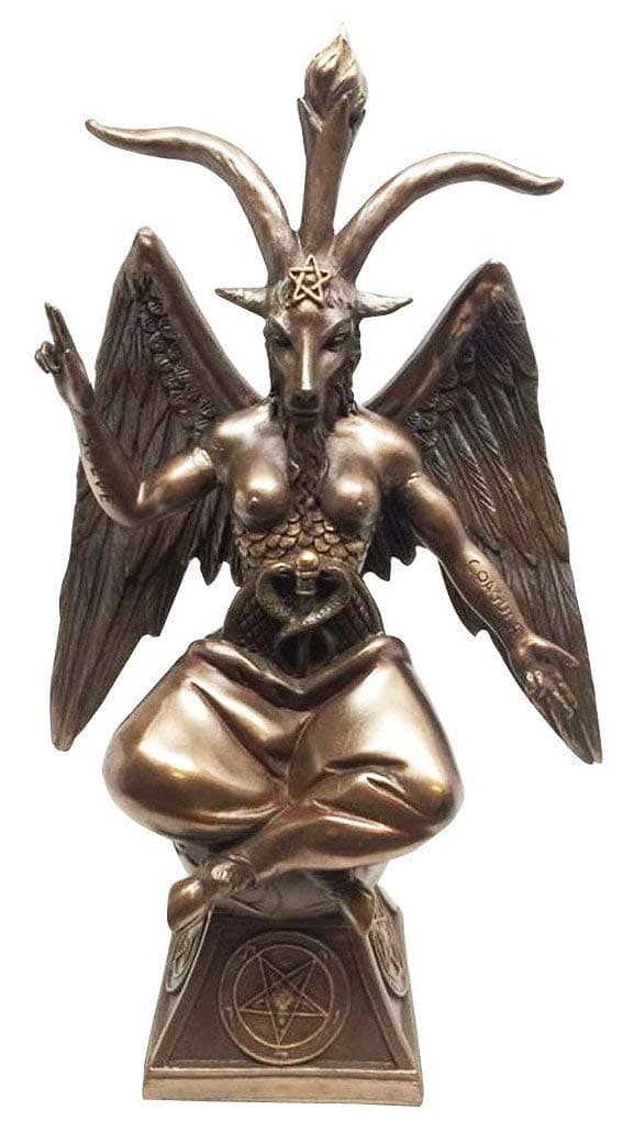 Pacific Giftware Goat Baphomet Satanism Sabbatic Sculpture, Bronze