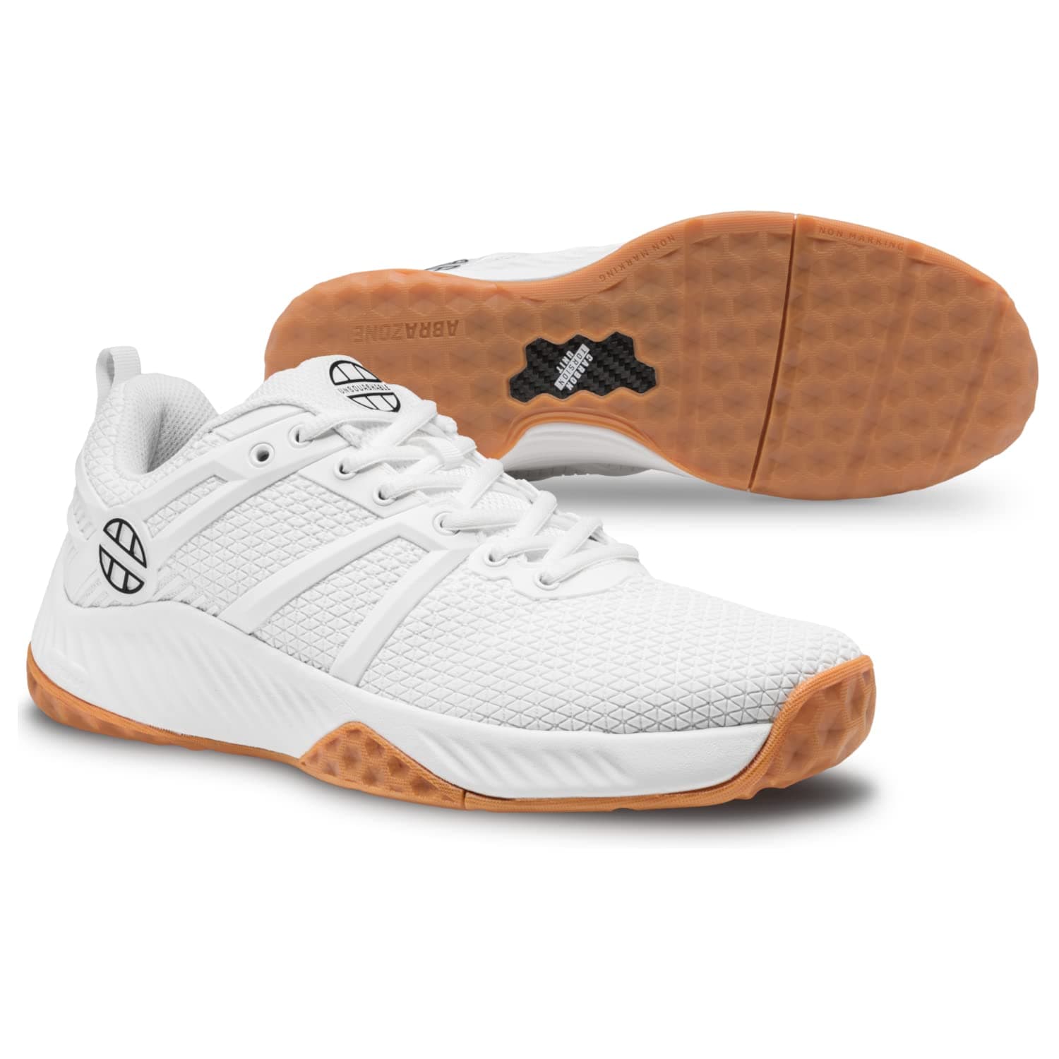 UNSQUASHABLE Tour-TEC White Squash Shoes – Designed & Tested Specifically for The Game of Squash – The World’s Most Technically Advanced Specialist Squash Shoe, White, 43 EU