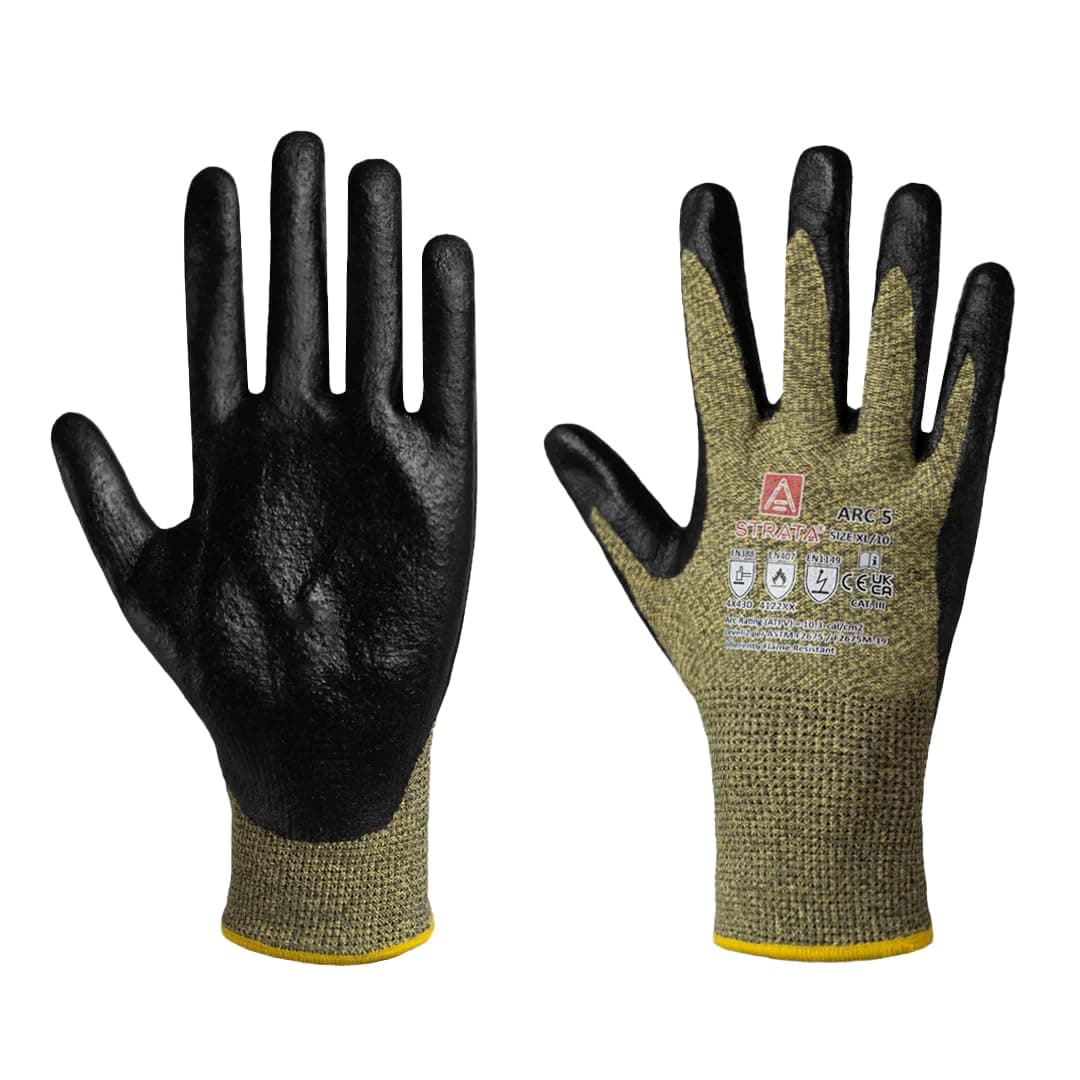 STRATA SKANWEAR Inherent Arc Flash & Flame Protective Grip Glove (CAT 2, 10cal/cm)