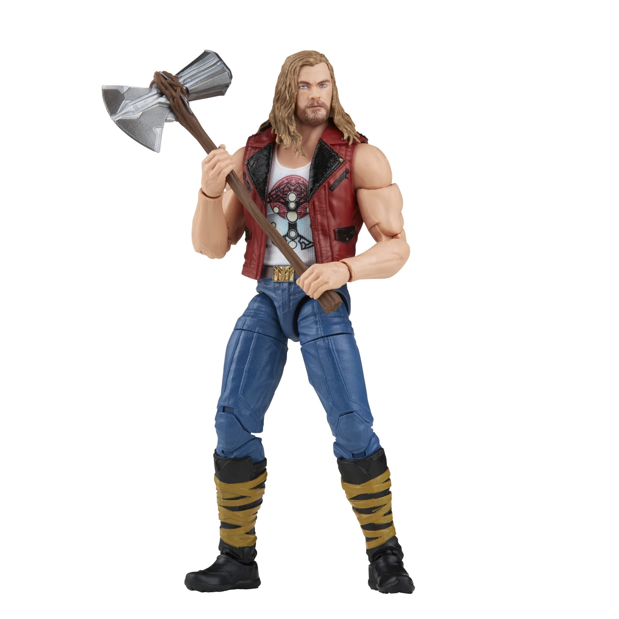 Hasbro Marvel Legends Series Thor: Love and Thunder Ravager Thor F1408 Genuine 6 Inch (15 Centimeters) Size Action Figure with 1 Accessory and Build-A-Figure Part