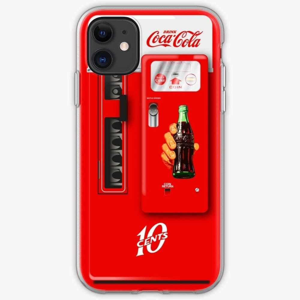 Coke Cola Cavalier Cs72 Ice Vending Machine Coca - Clear TPU Phone Case for iPhone 12/12 Pro 12 11 Pro Max XR X SE 2020/8 7 6