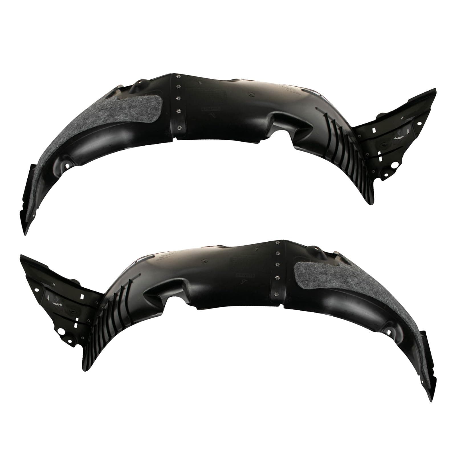 TRQ Front Inner Fender Liner Set Compatible with 2014-2016 Hyundai Elantra HY1248133 HY1249133