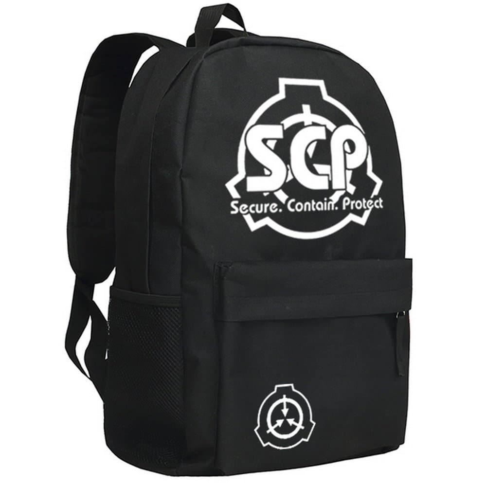 EB ACAD SCP Foundation Backpack Creative Japan Anime School Bag for Children Students