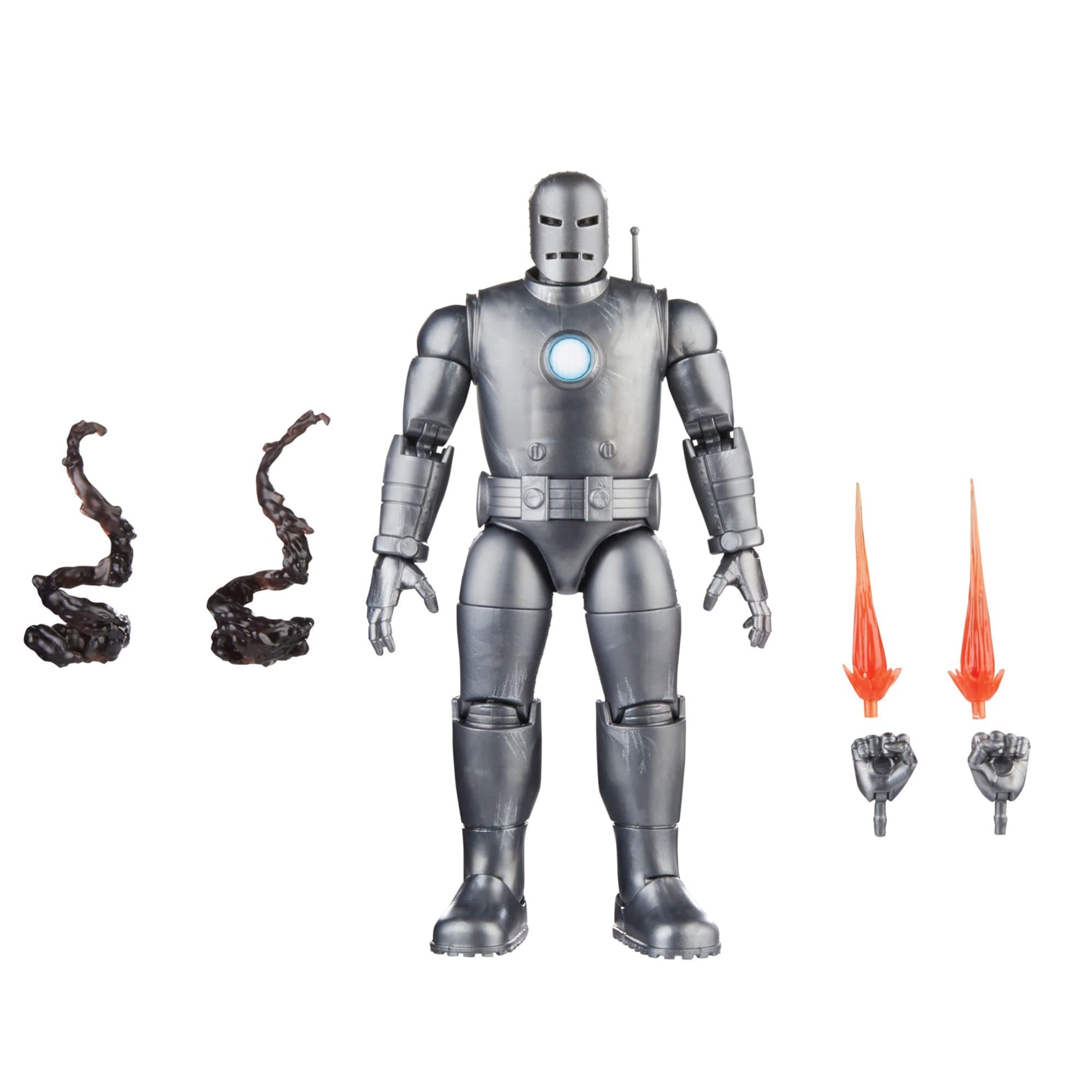 Legends Series Iron Man (Model 01) Avengers 60th Anniversary Collectible 6-Inch Action Figure, 6 Accessories