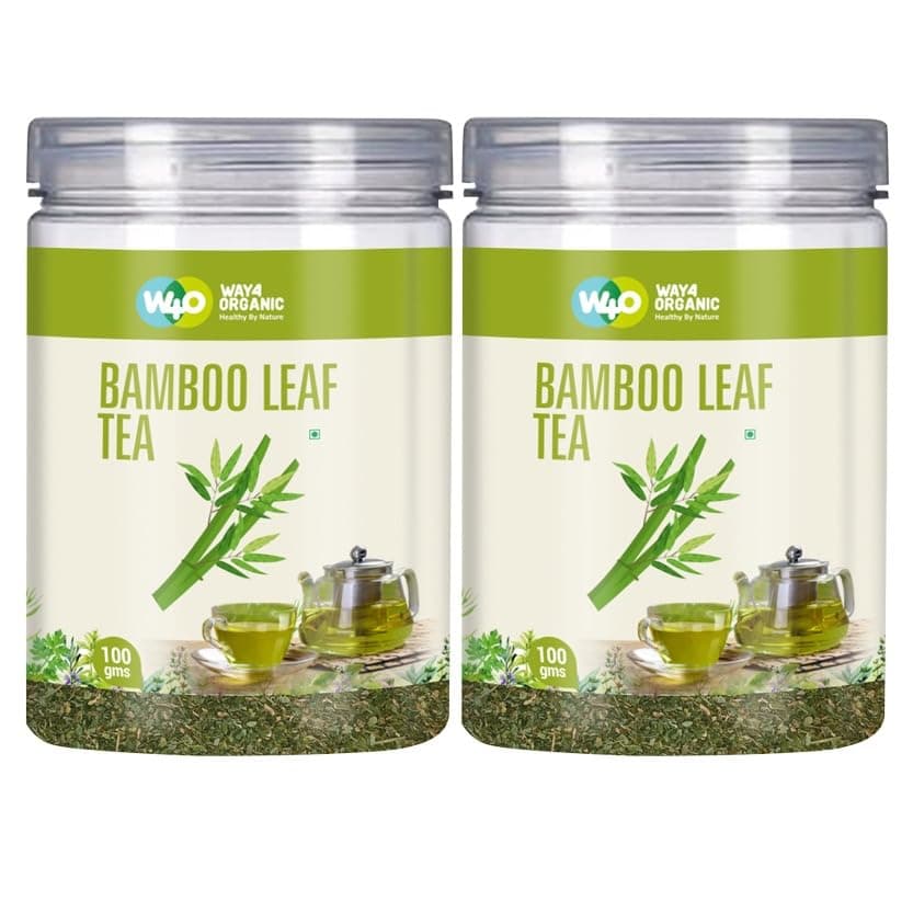 Way4Organic Bamboo Leaf Tea 100 g Canister Pack (Pack of 2)