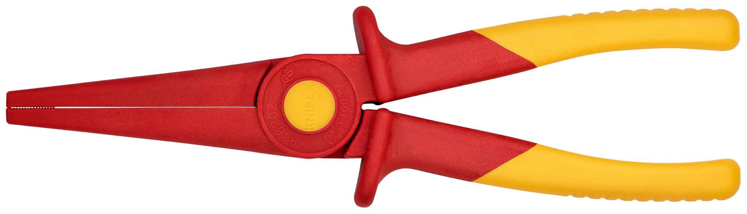 KNIPEX Tools 98 62 02, Flat Nose Plastic Pliers 1000V Insulated, One Size