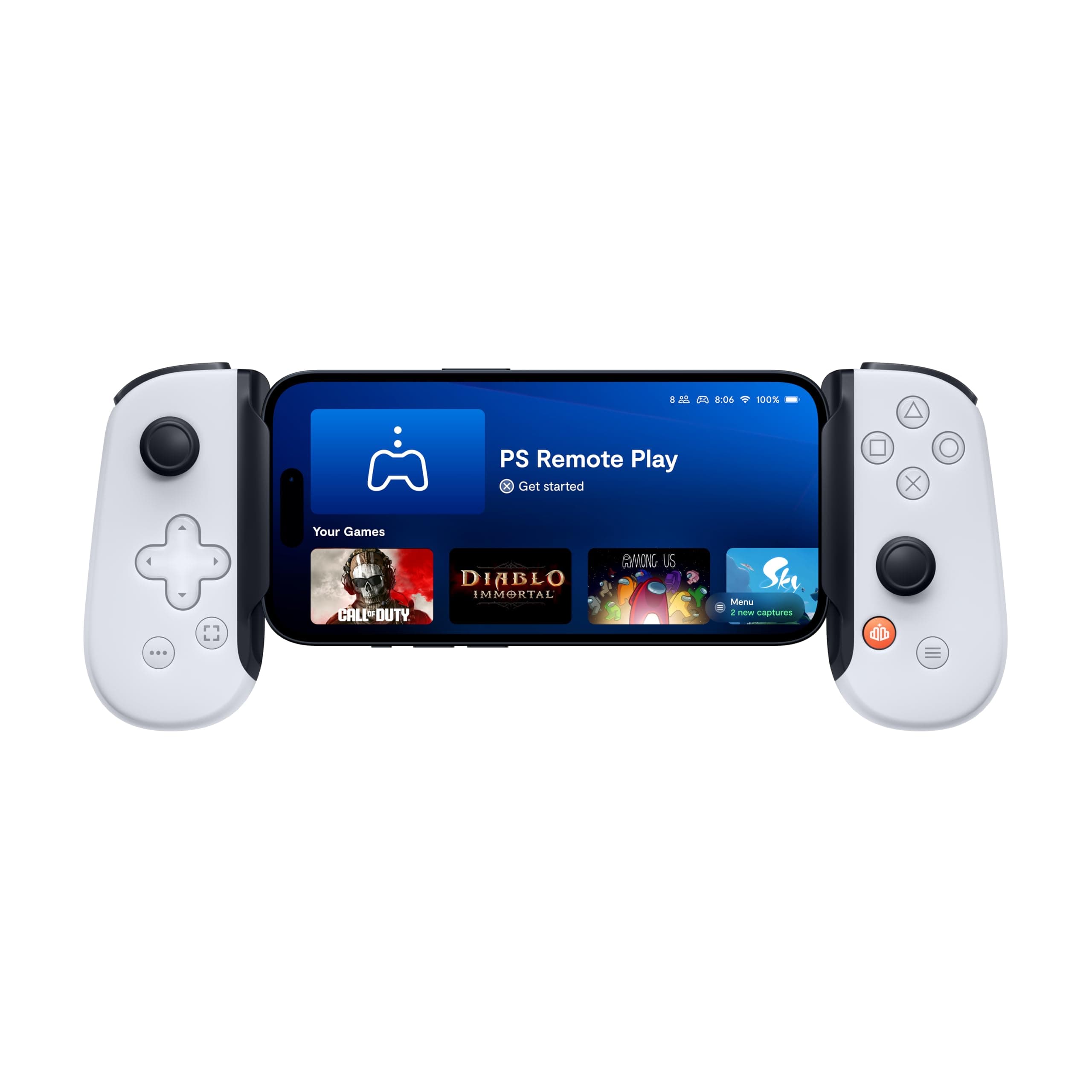 Backbone One Mobile Gaming Controller for iPhone (Lightning) - Playstation Edition - Turn Your iPhone into a Gaming Console - Play Xbox, Call of Duty, Roblox, Genshin Impact & More