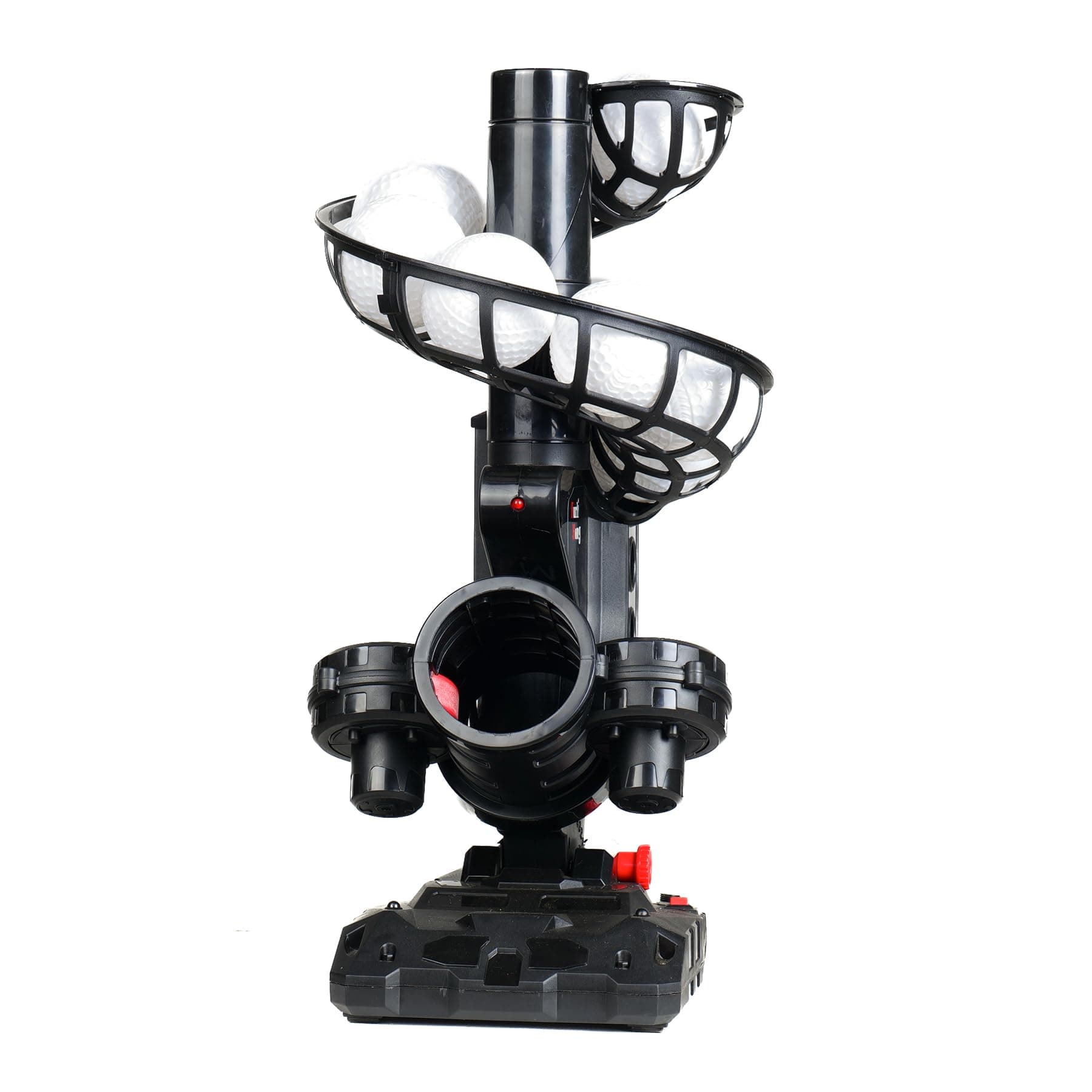 Furlihong Baseball Pitching Machine, 4 Adjustable Angles, 3 Pitch Angles, Power Bank/Battery Powered,for Beginners