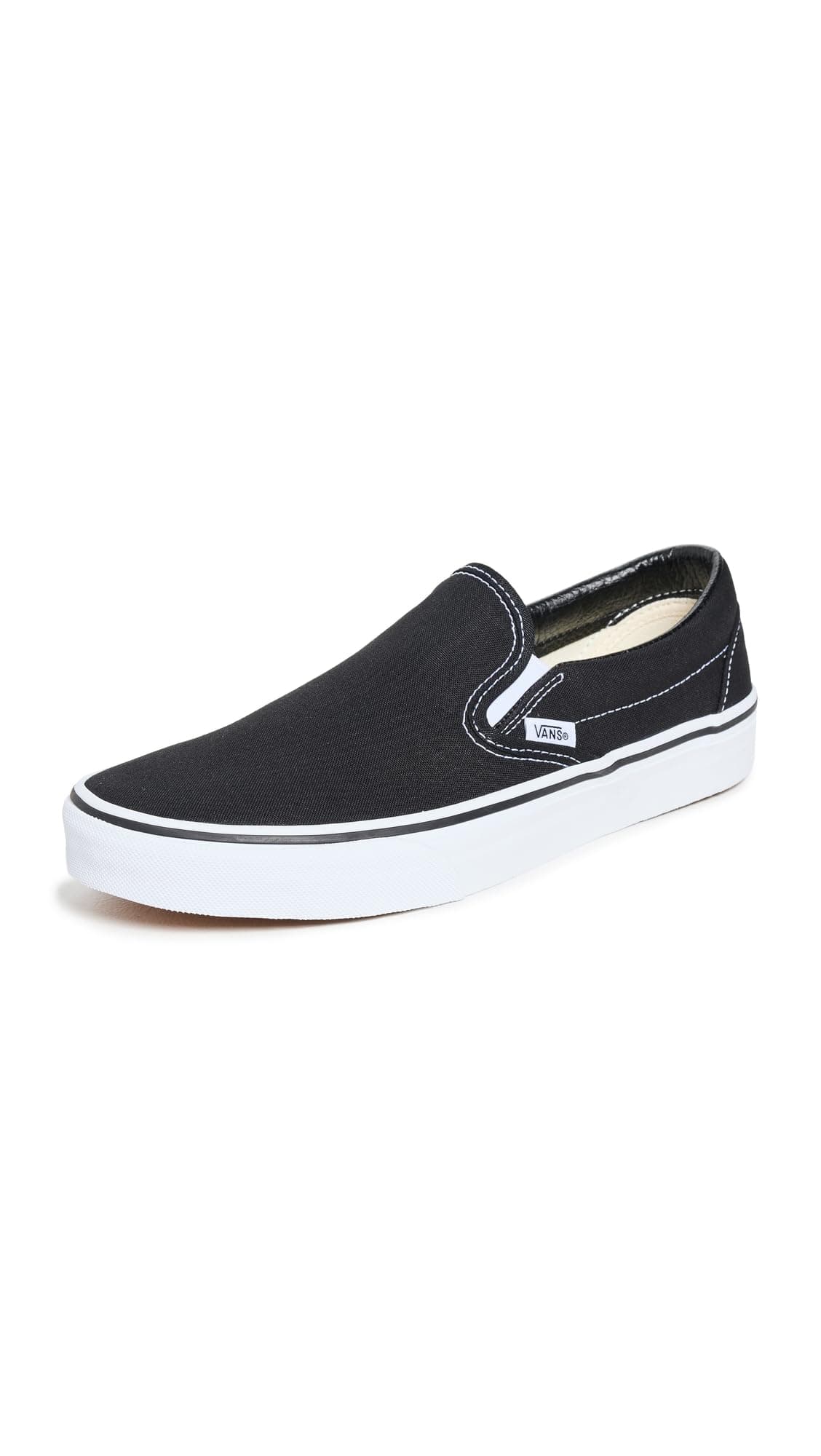 Vans Unisex Adults' Classic Slip On, Black - White, 41 EU