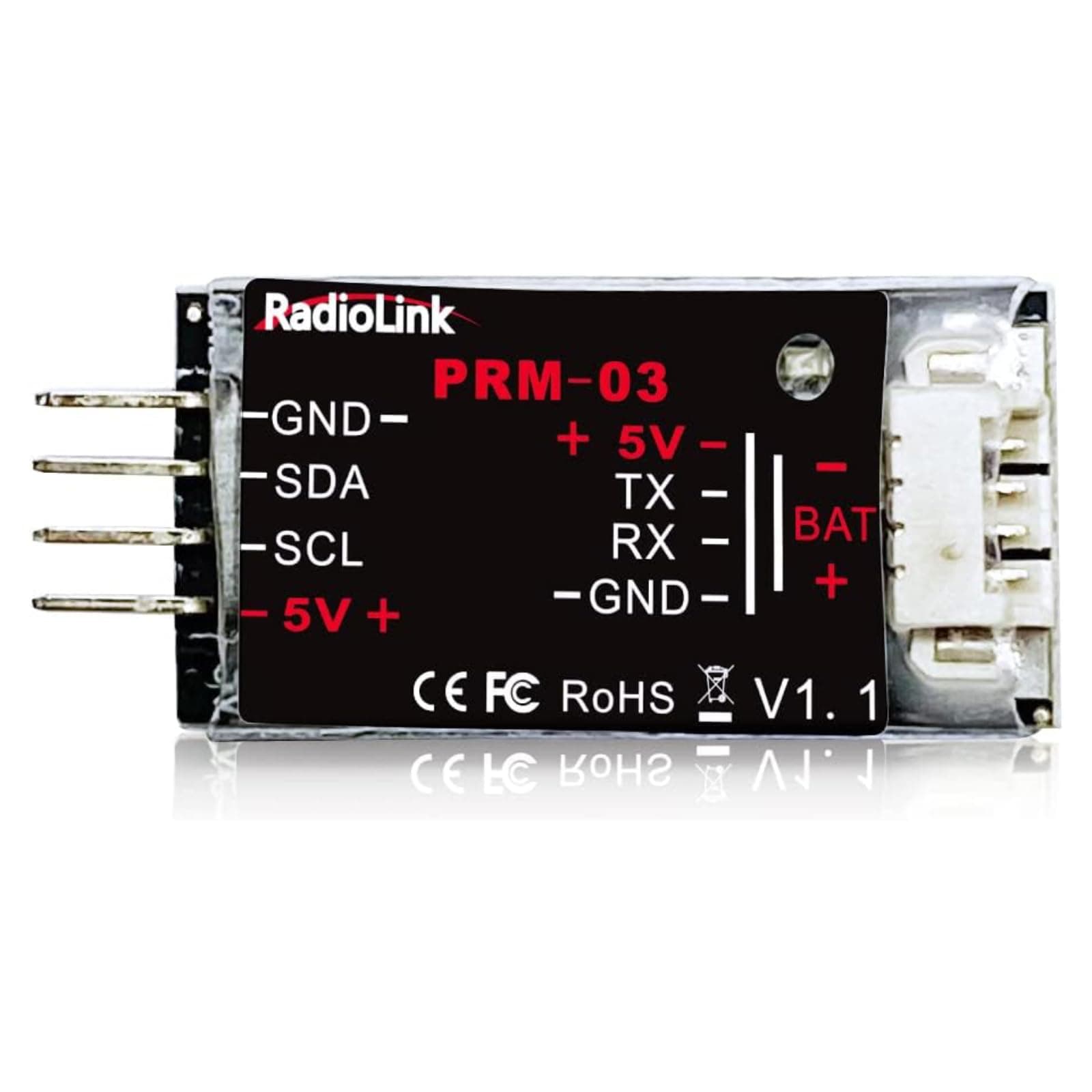 Radiolink PRM-03 Real-time OSD Information Telemetry Module GPS/RSSI/Voltage (1S-12S)/Distance and More on RC Transmitter AT9/AT9S/AT9S Pro/AT10II, Works with crossflight/Minipix/PIXHAWK, APM FC