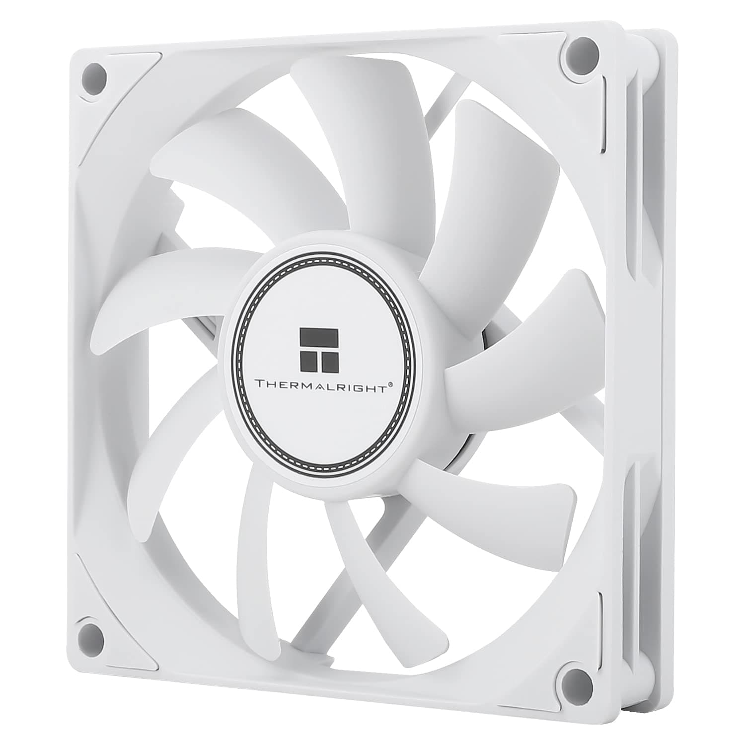 Thermalright TL-8015W CPU Cooling Fan - 80mm Slimline Computer Case Cooler, Quiet 4pin PWM, 2200RPM Speed, 15mm Slim (White)
