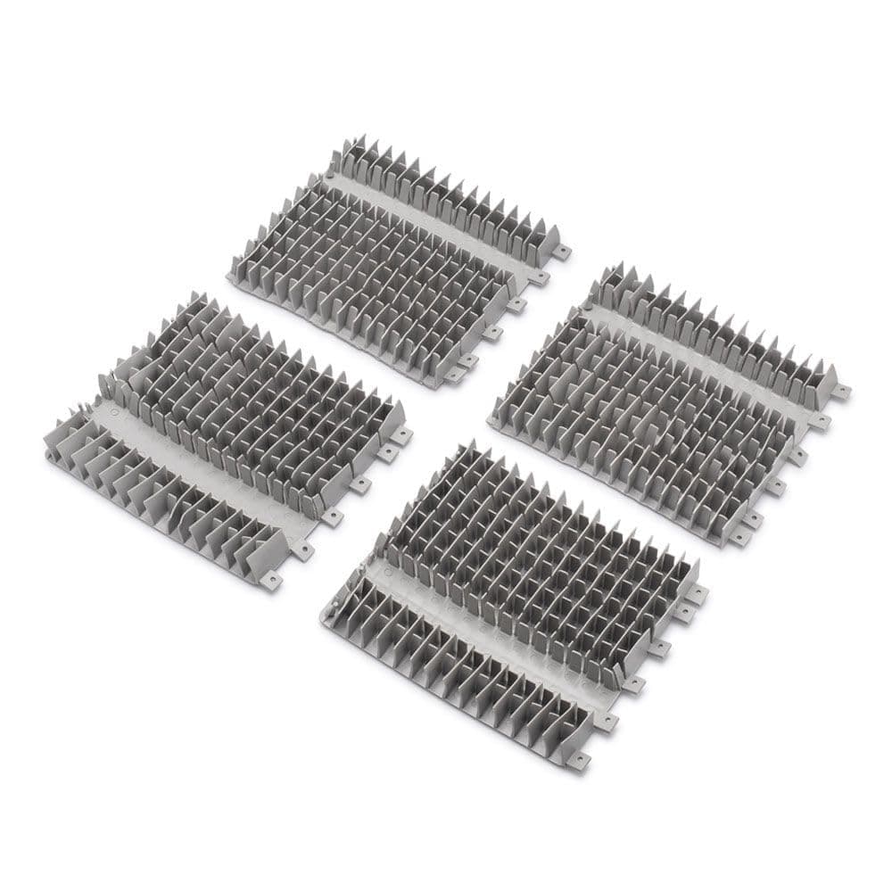 Dolphin Genuine Replacement Part — Front and Rear Grey Climbing Brush Set for Ultimate Wall Scrubbing (4PK) — 6101656-R4