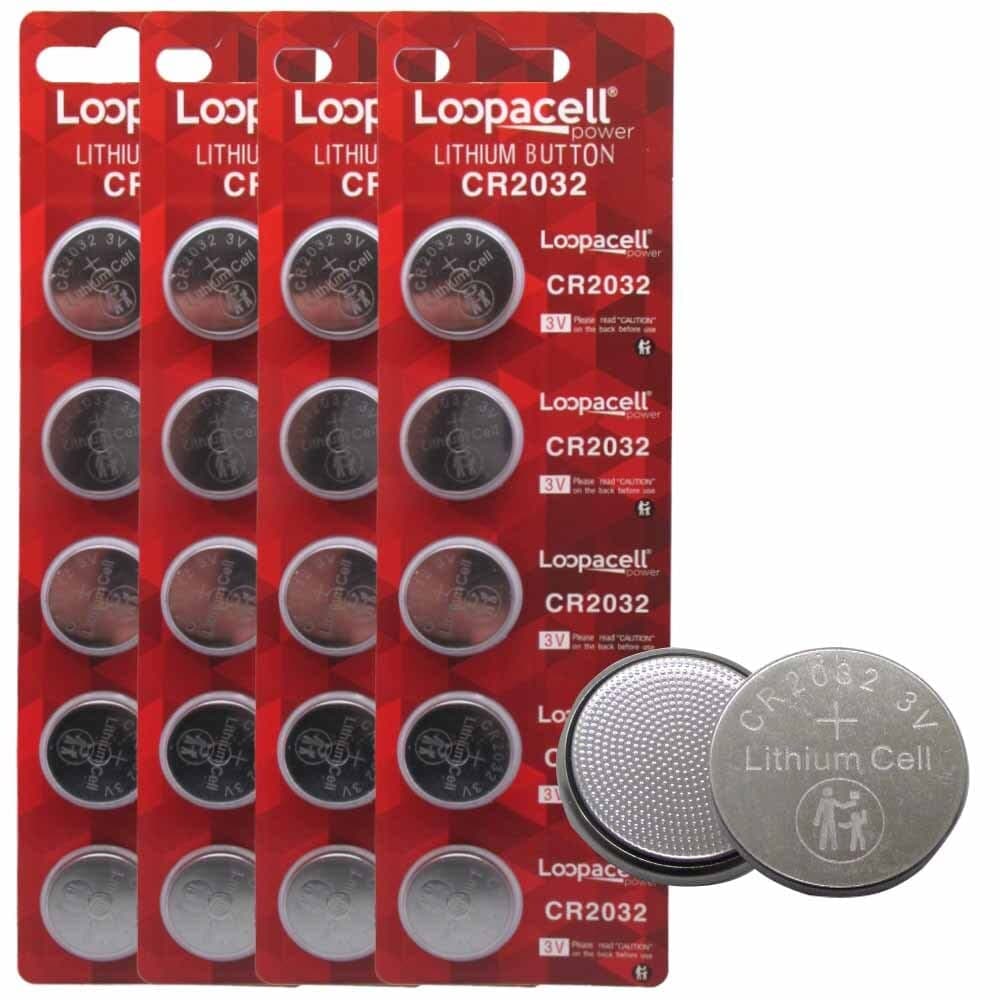 CR2032 3V Lithium Coin Battery (20 Pack) – High Capacity Button Round Batteries for Watch, Remote – 2032 Flat Circle Cell Button Battery