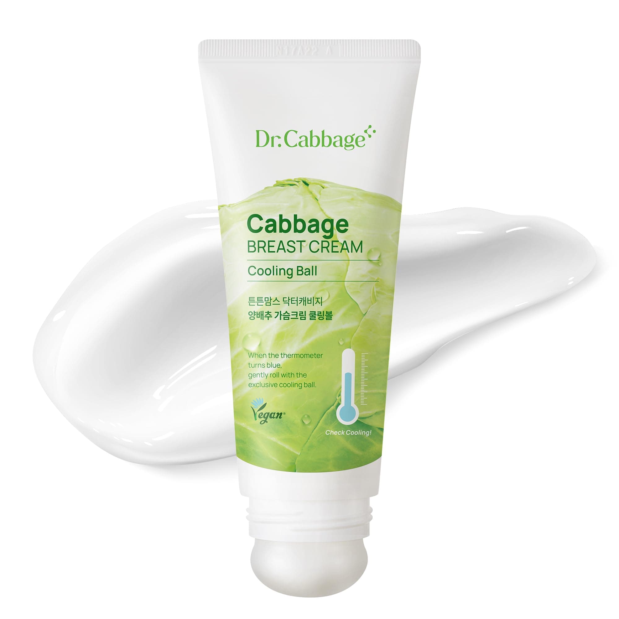 - tntnmoms' Dr.Cabbage+ Cabbage Breast Cream 3.38 Oz with Special Cooling Ball applicator | For Engorgement, Mastitis, Stop Lactation | Trusted by Korea Mother, Breastfeeding Essencial