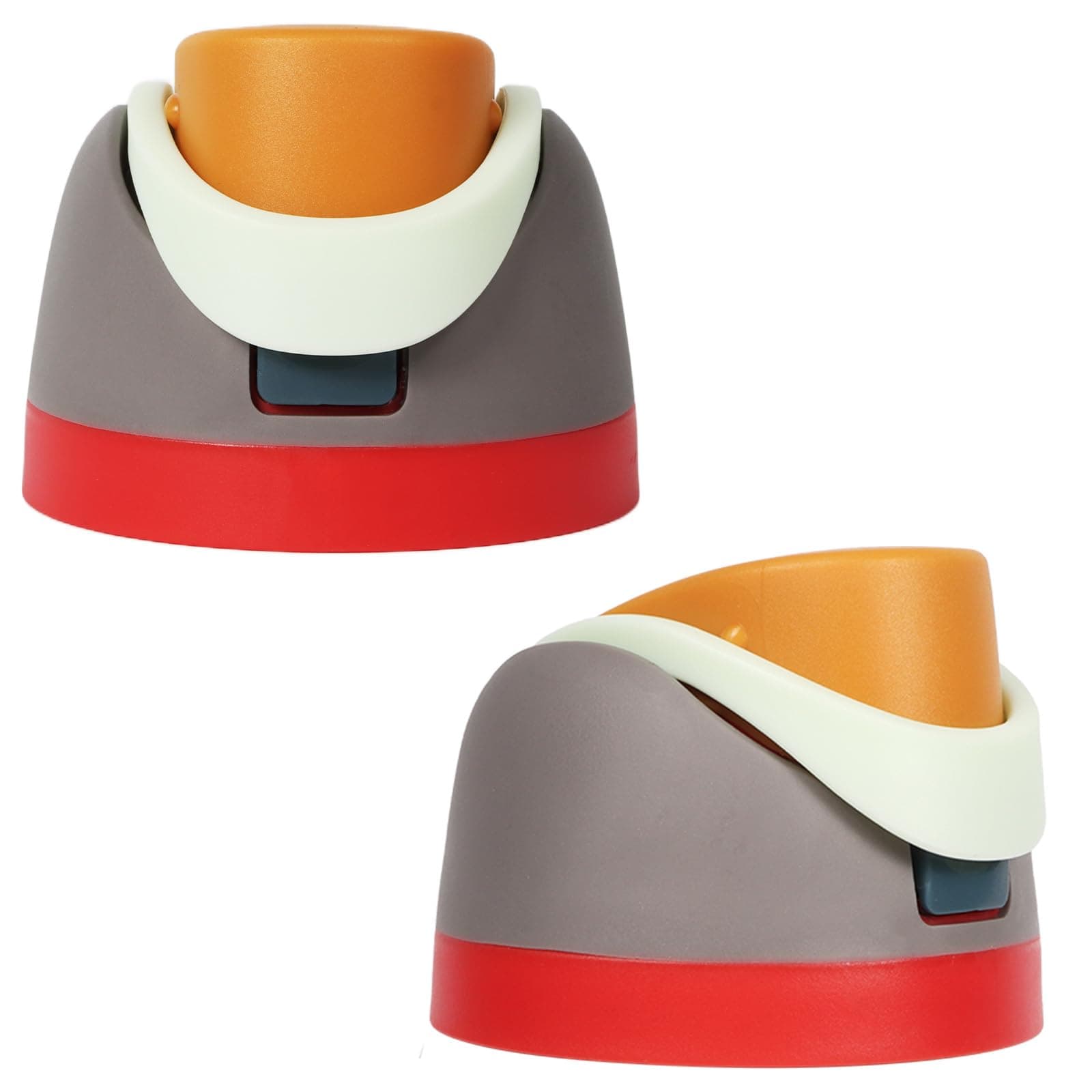 Replacement Lid for Owala Freesip, 2 PCS One Button Water Bottle Top Replacement Cap Compatible with Owala 16oz 24oz 32oz 40oz, BPA-Free, No Water Leakage Replace ment Accessories for Ow ala,Brown