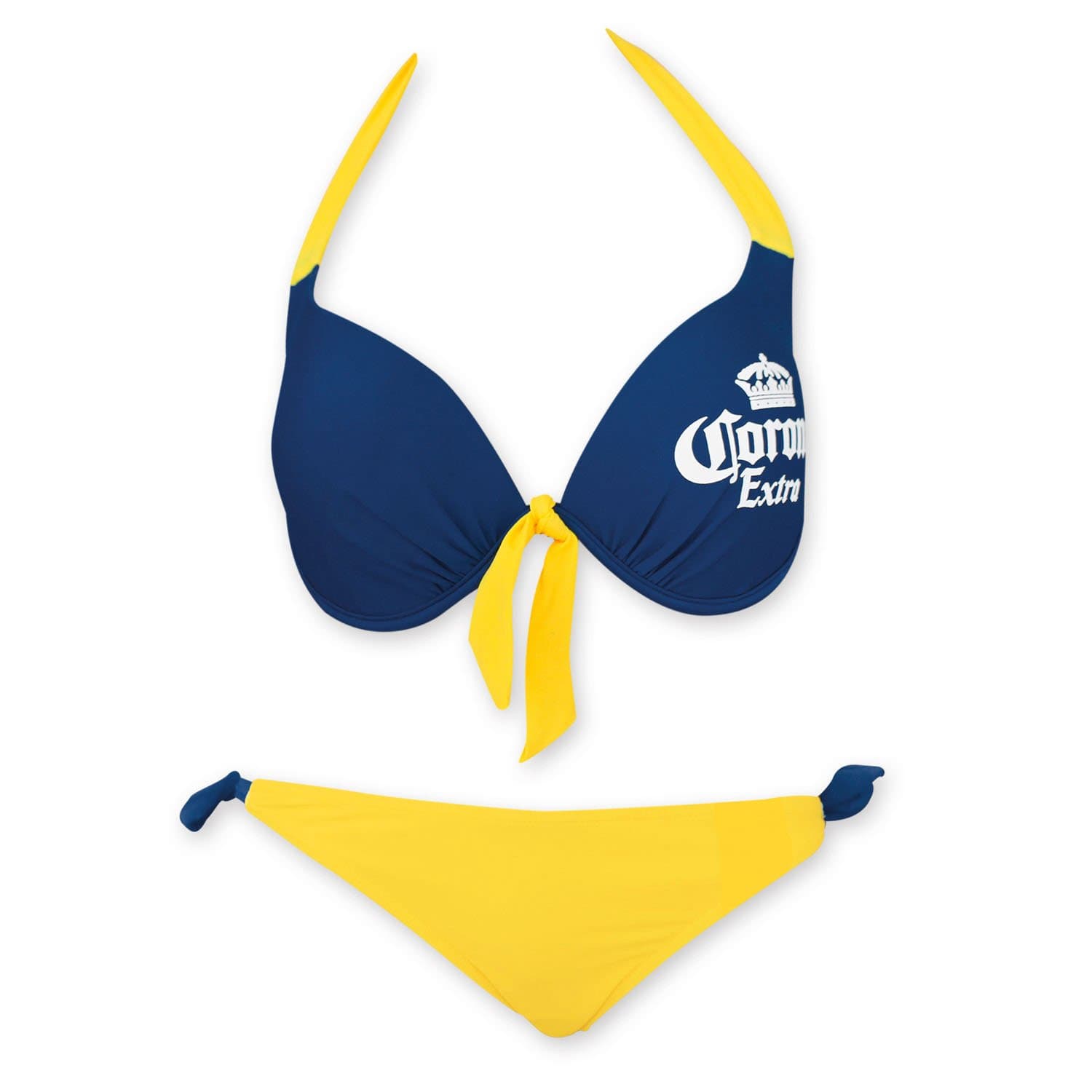 Corona Women's Extra Tie Front Underwire Bikini and Side Tie Bikini Bottom