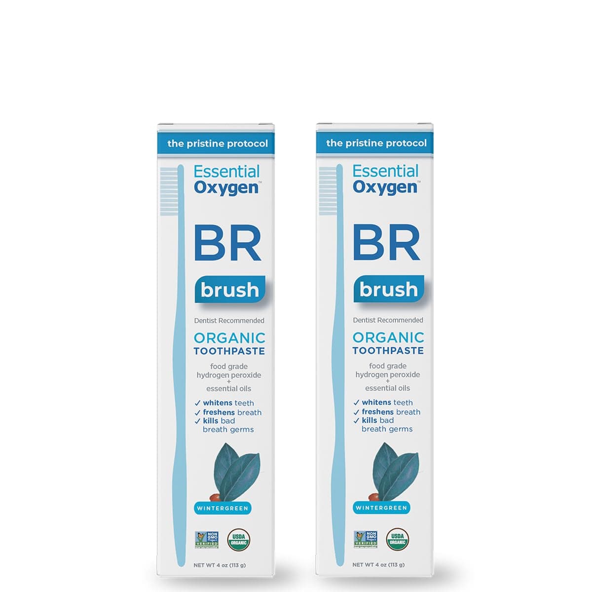 BR Organic Low Abrasion Toothpaste Wintergreen